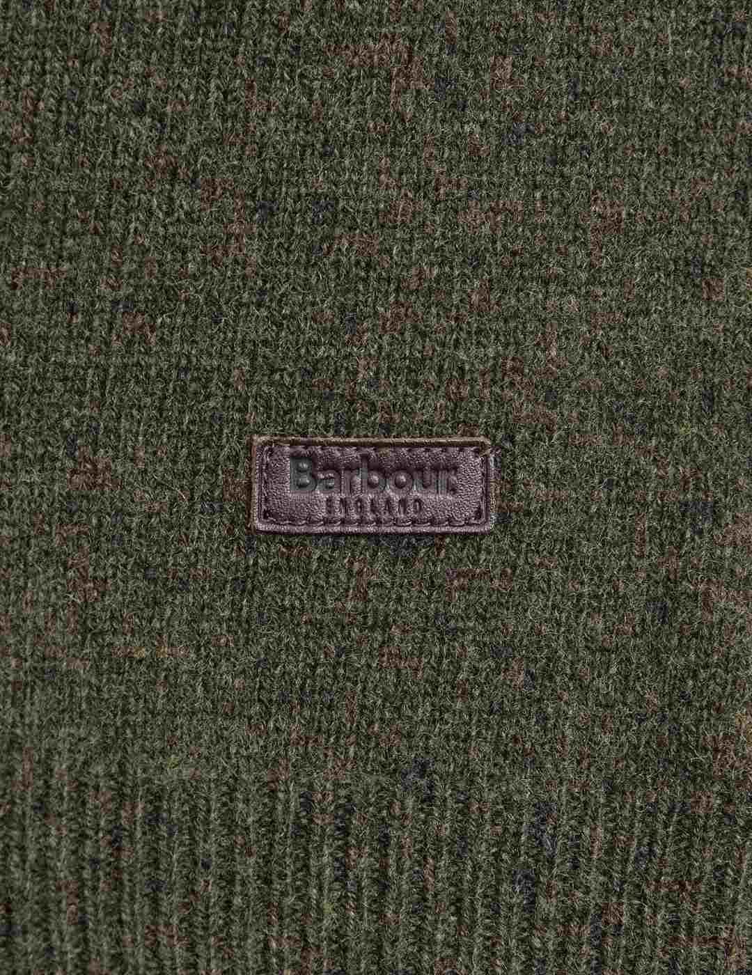 Barbour Jersey Verde cuello botones