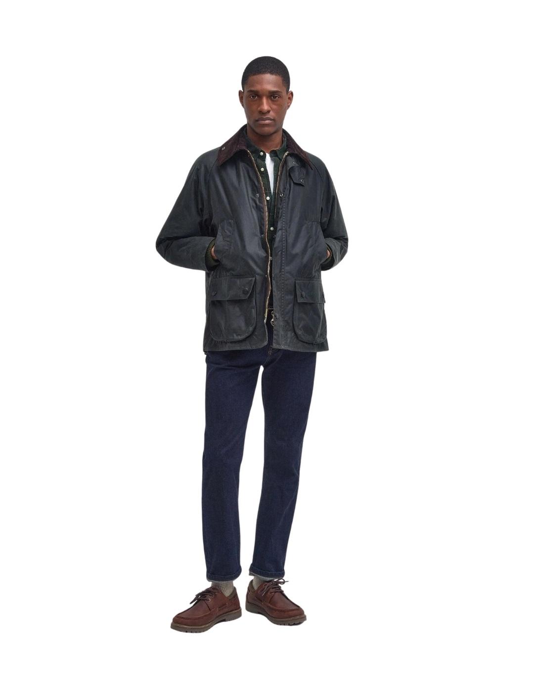 Barbour Chaqueta Bedale Wax Verde oscuro