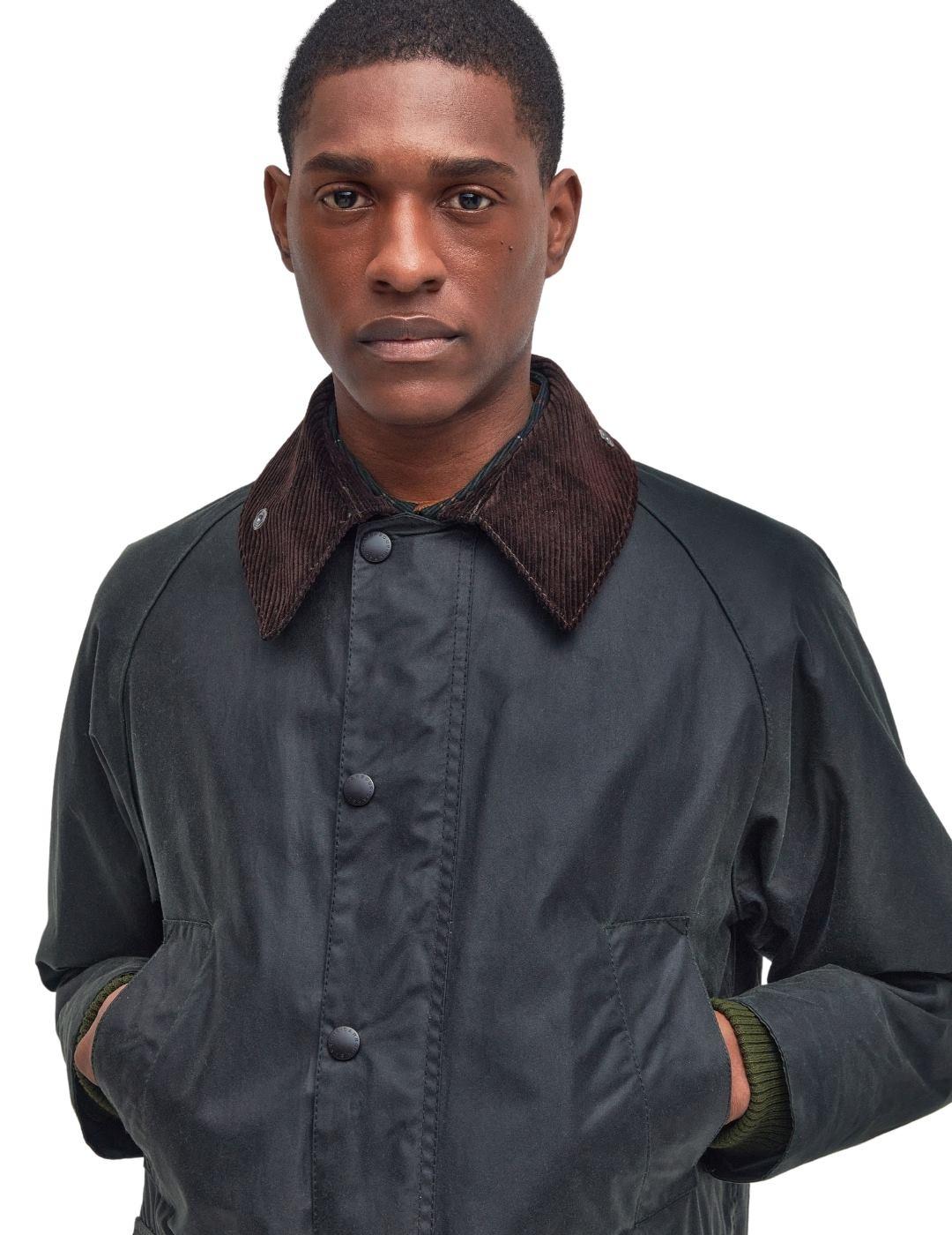 Barbour Chaqueta Bedale Wax Verde oscuro