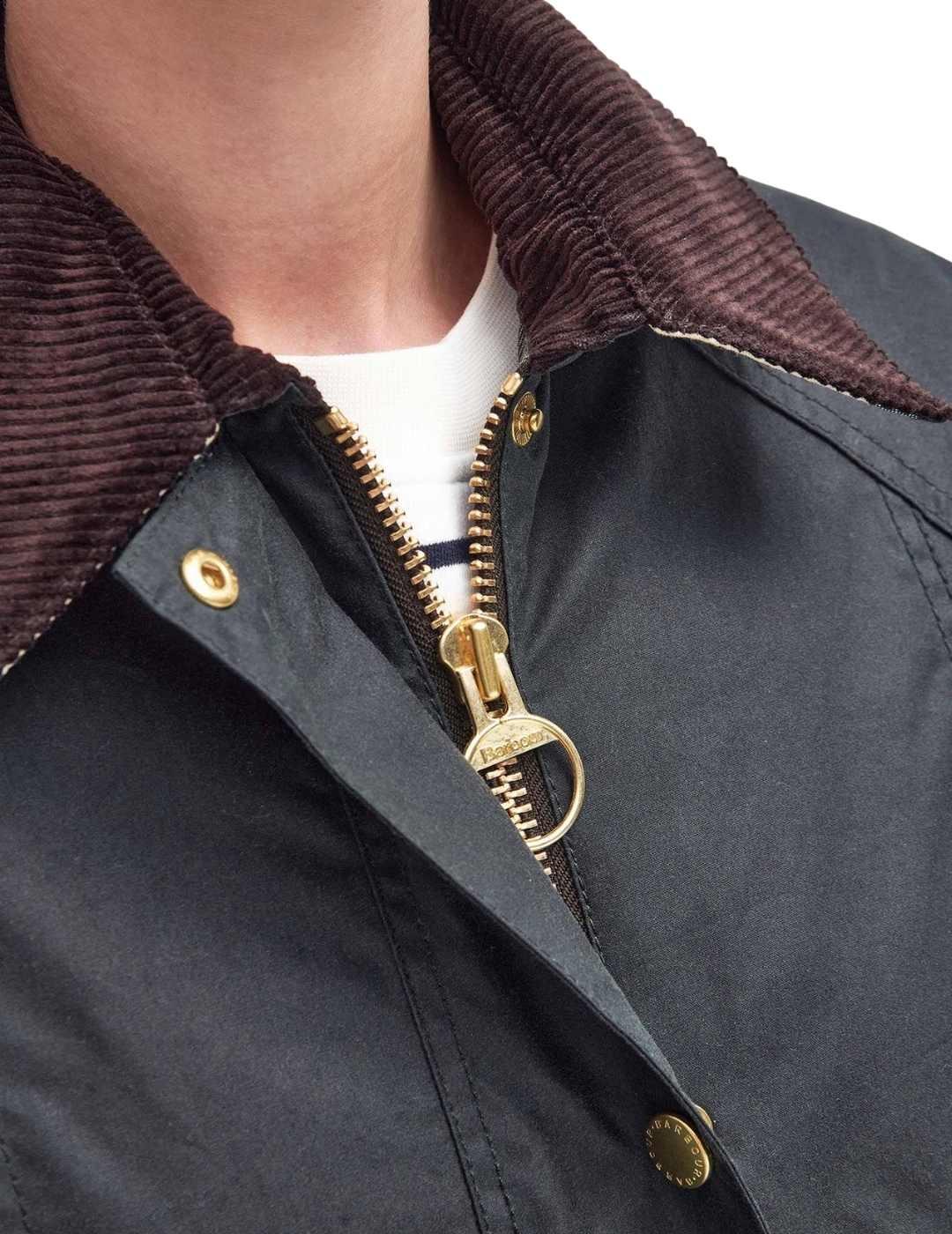 Barbour Chaqueta Modern Beadnell Wax Verde oscuro