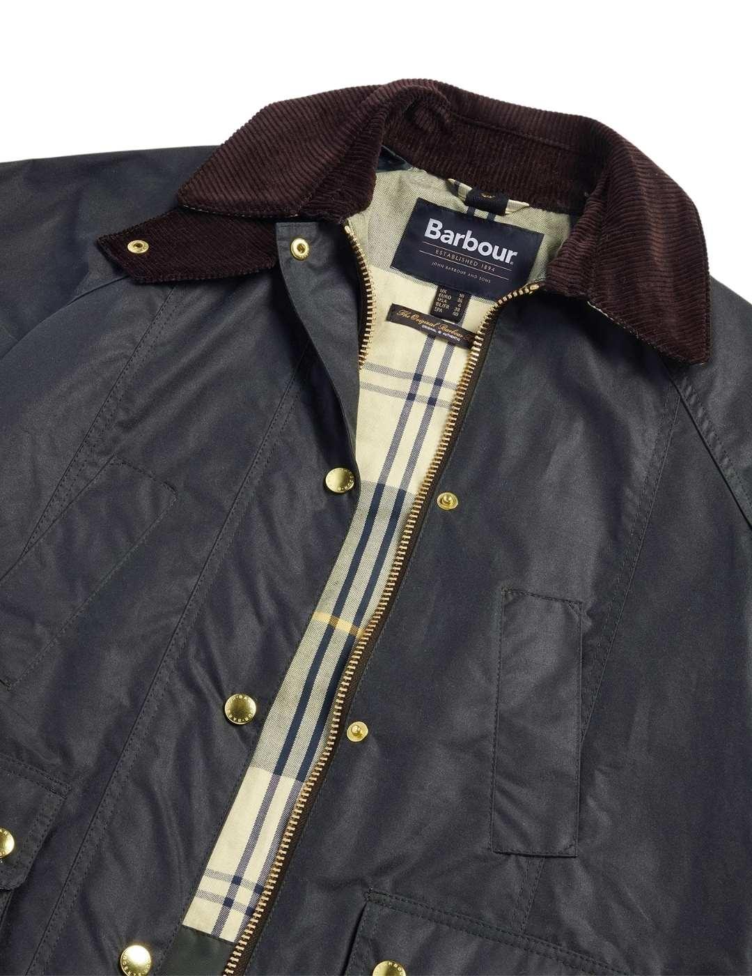 Barbour Chaqueta Modern Beadnell Wax Verde oscuro