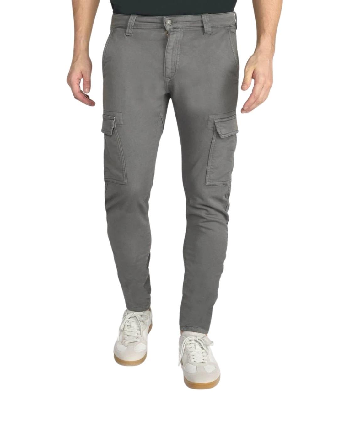 Le Temps Des Cerises Pantalón Jogg cargo Gris