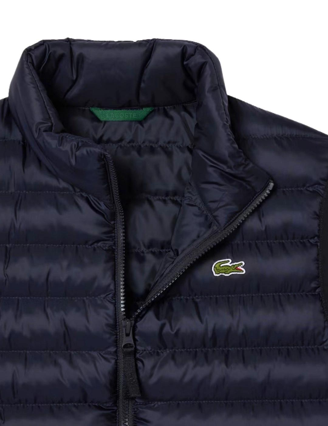 Lacoste Chaleco acolchado hidrófugo Azul marino