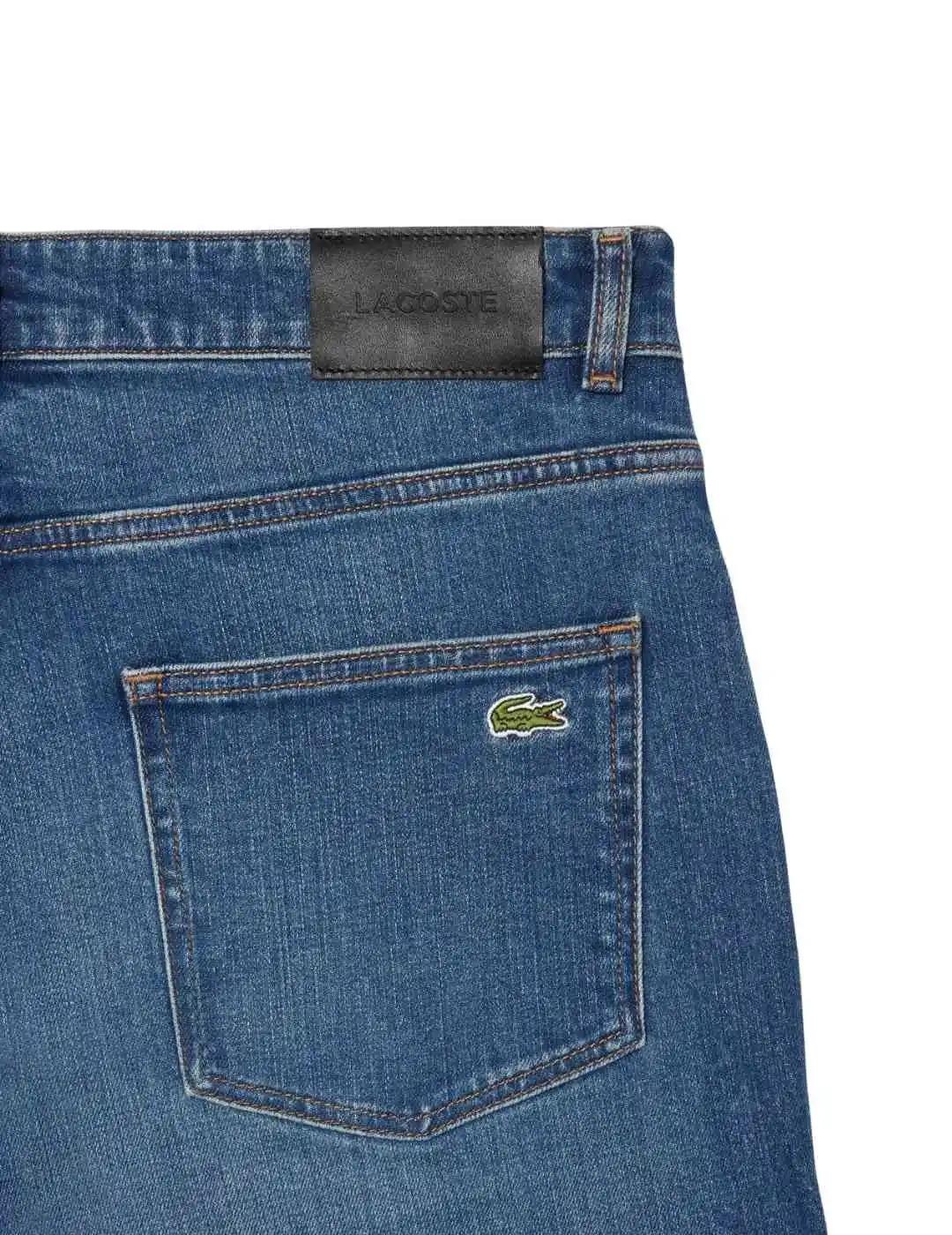 Lacoste Pantalón vaquero de corte ajustado Azul
