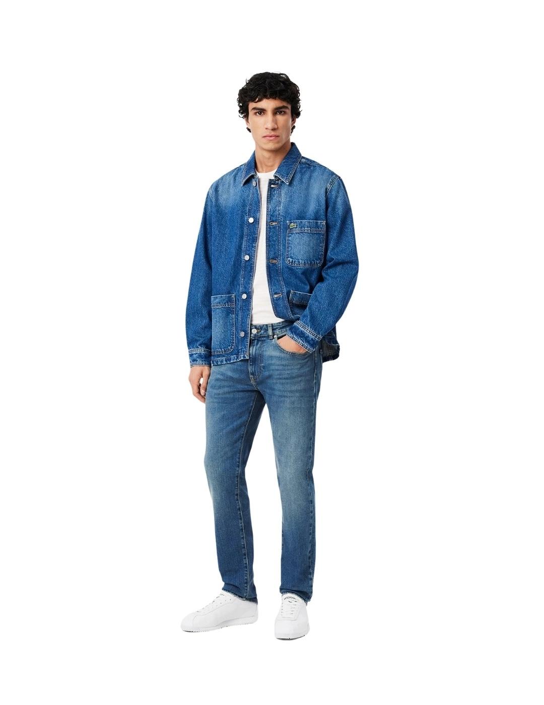 Lacoste Pantalón vaquero de corte ajustado Azul