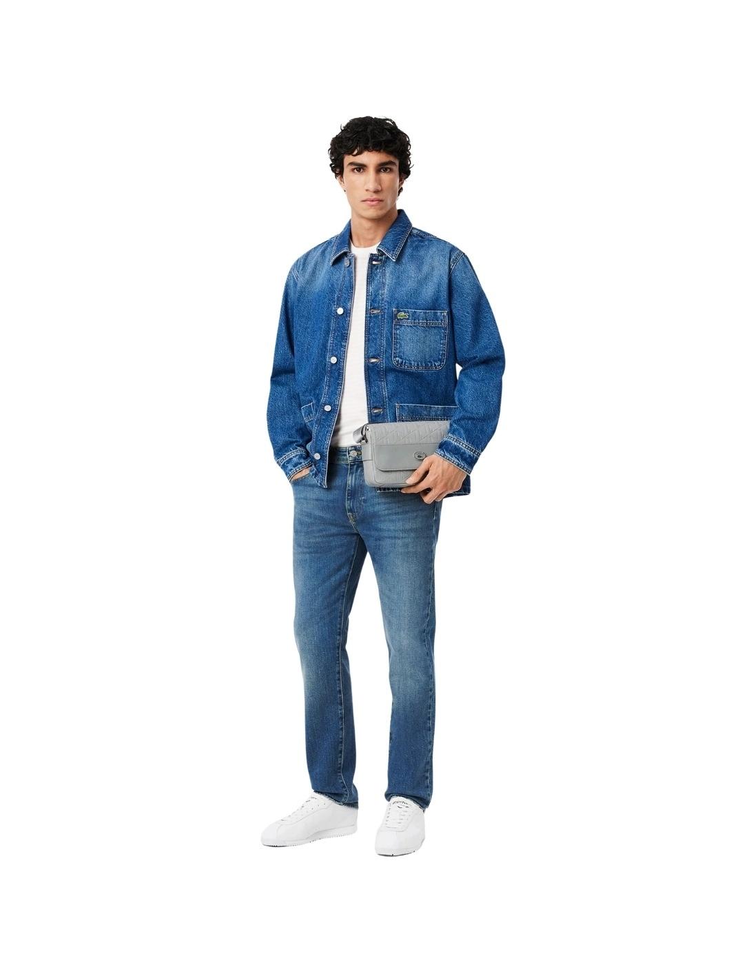 Lacoste Pantalón vaquero de corte ajustado Azul