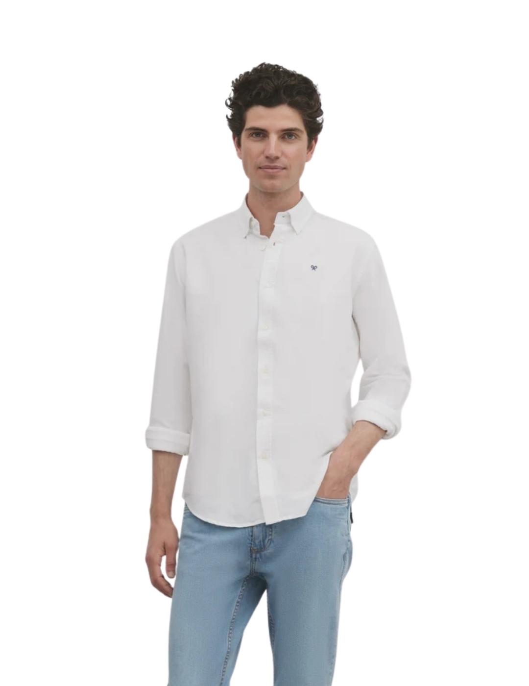 Silbon Camisa Sport Oxford Blanca