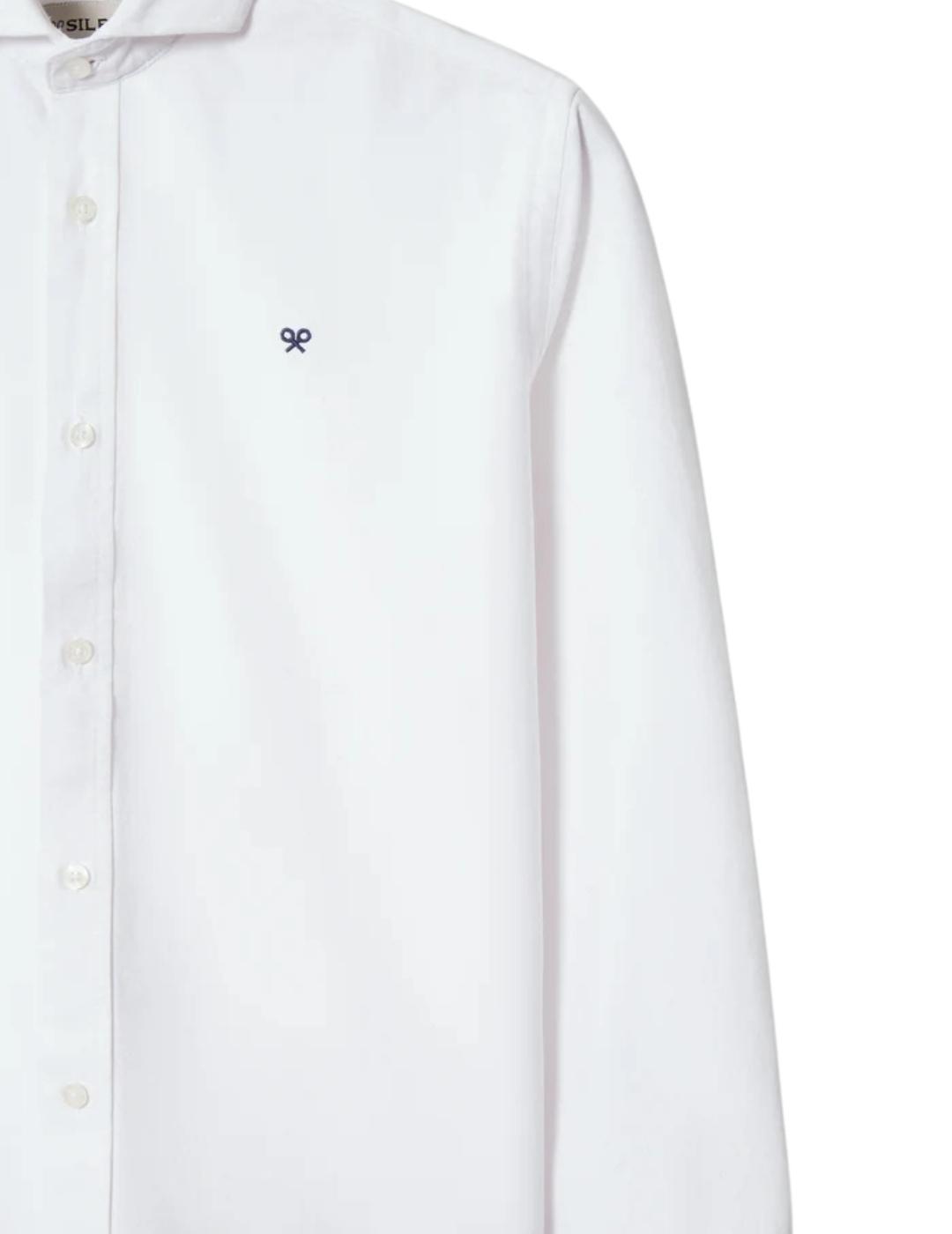Silbon Camisa Sport Oxford Cutaway Blanca