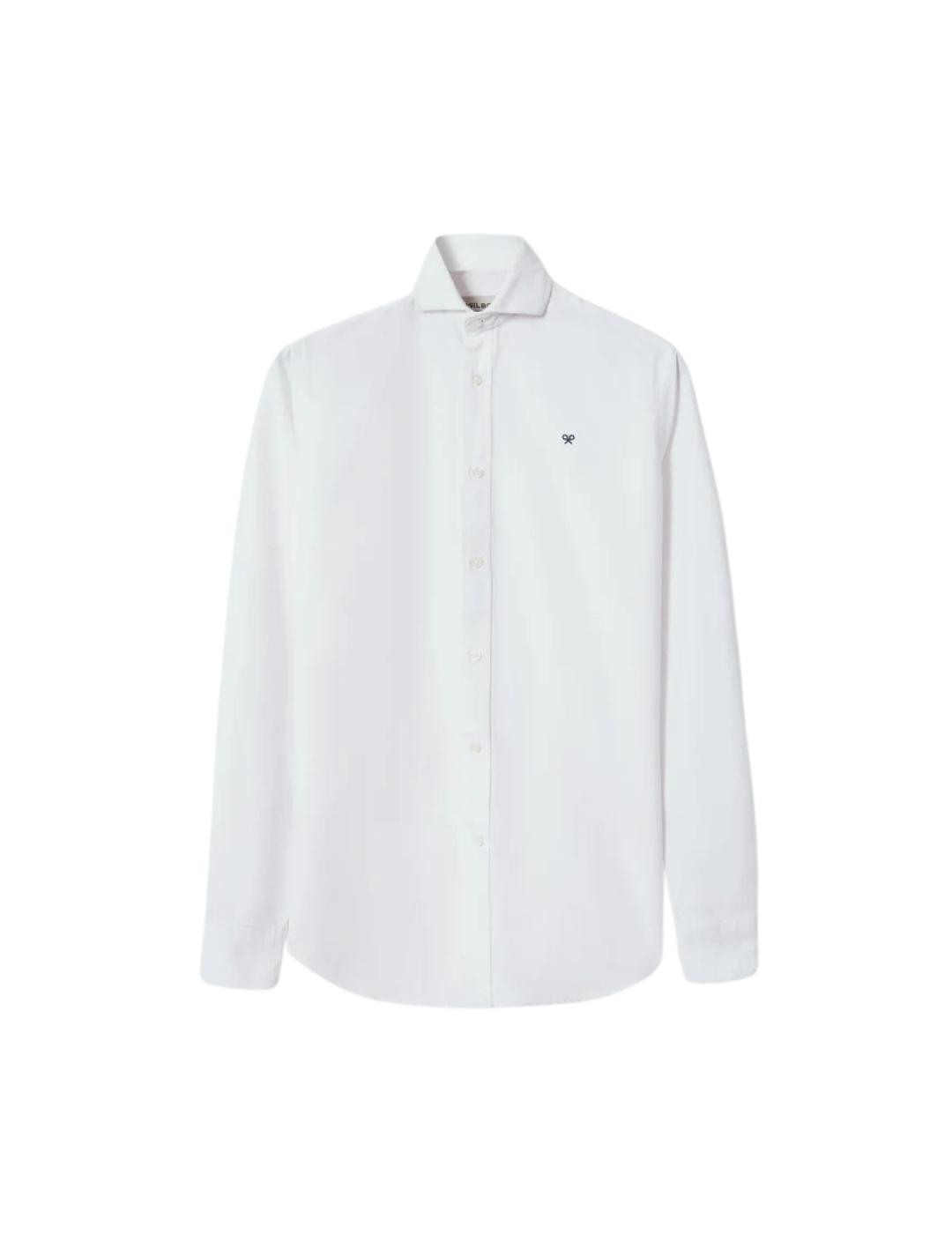 Silbon Camisa Sport Oxford Cutaway Blanca