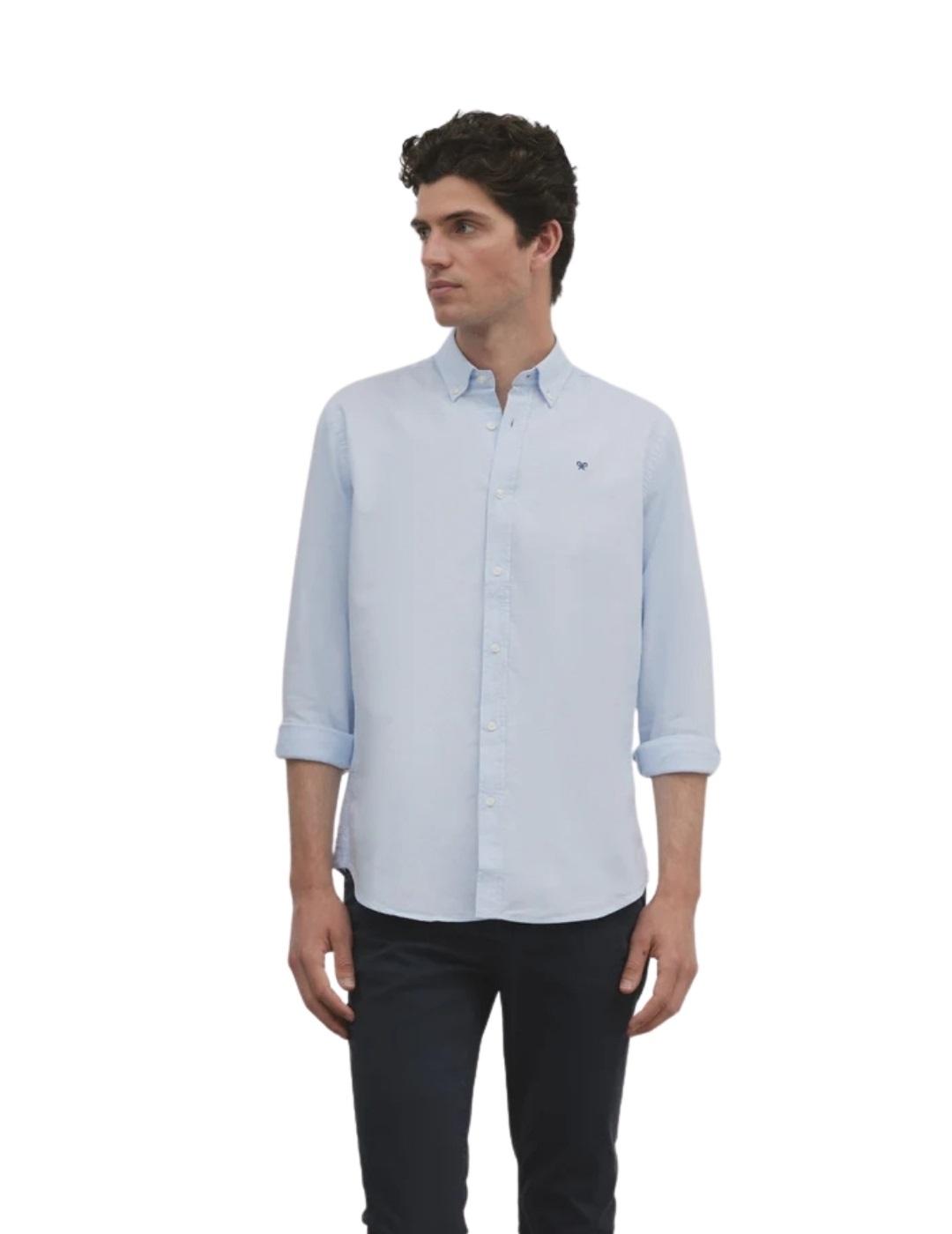 Silbon Camisa Sport Oxford Celeste