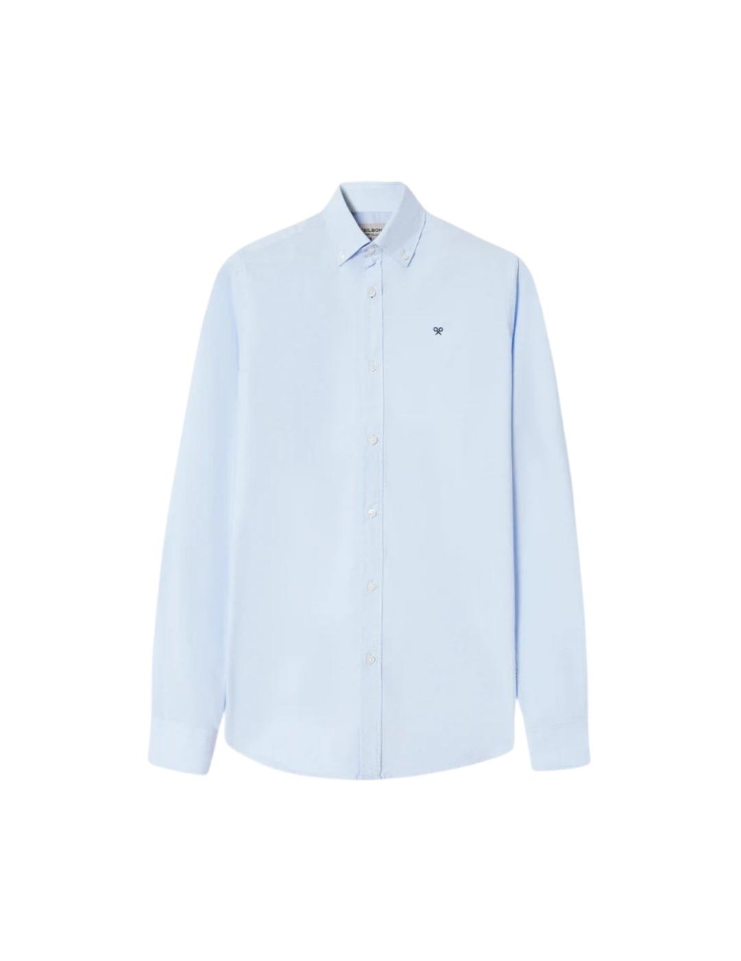 Silbon Camisa Sport Oxford Celeste