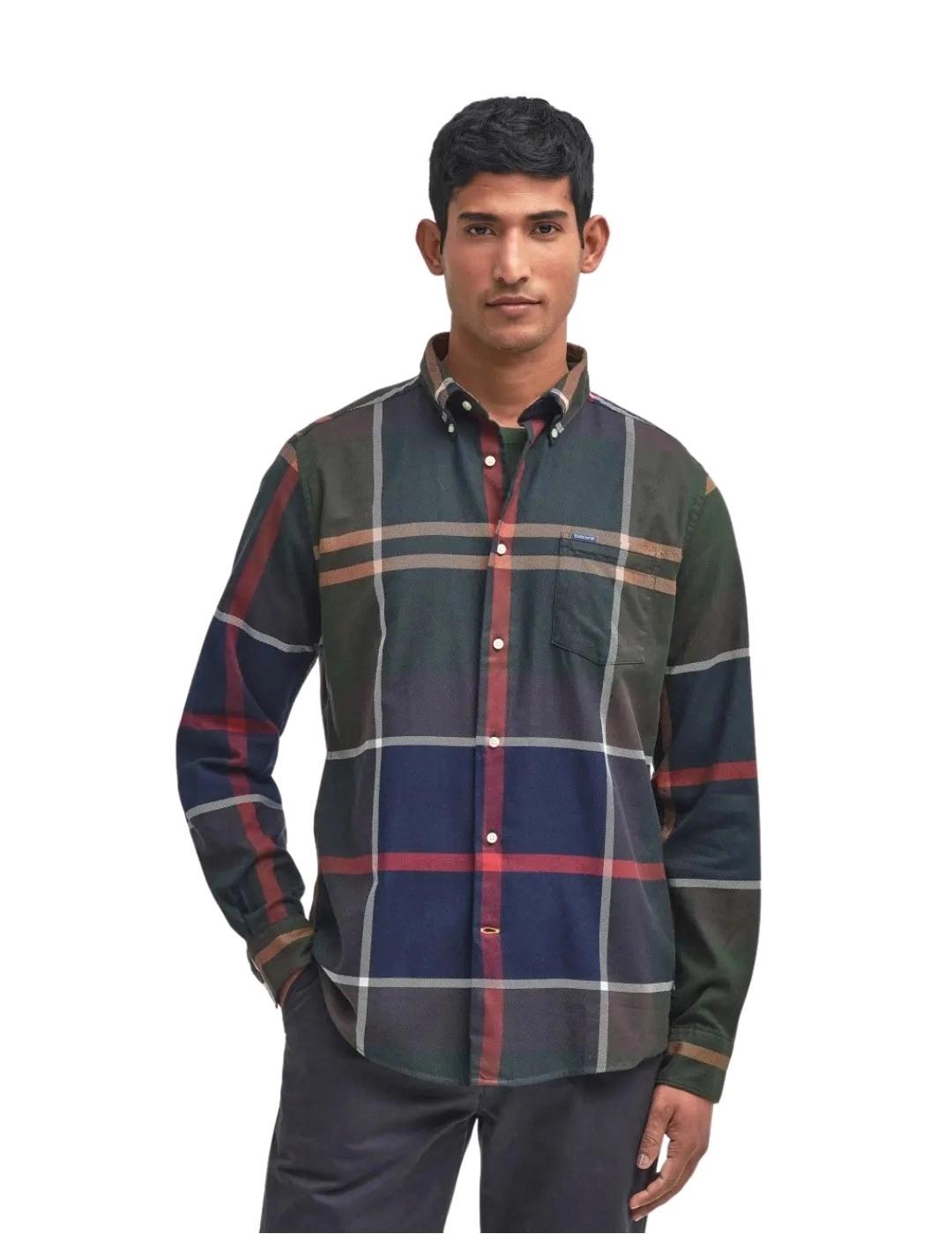 Barbour Camisa Dunoon Tartan Azul