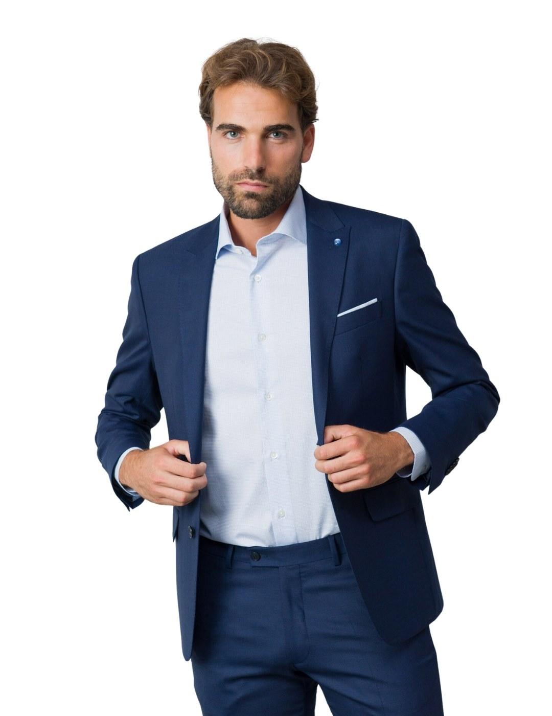 Etiem Traje Slim Fit Marino para hombre