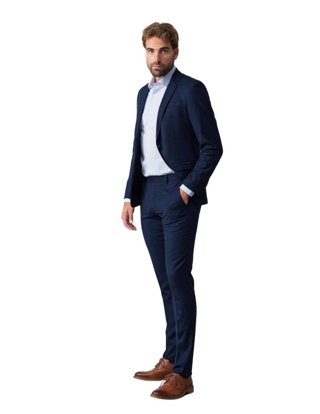 Etiem Traje Extra Slim Marino para hombre