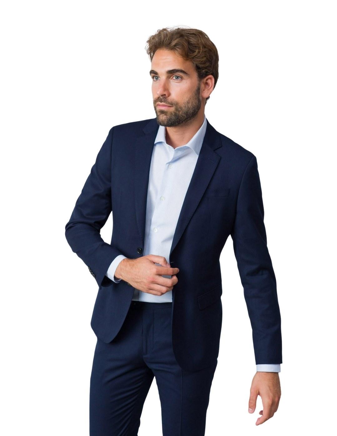 Etiem Traje Extra Slim Marino para hombre