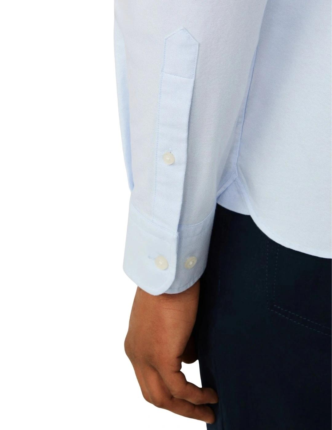 Hackett Camisa Oxford Lavada Azul cielo