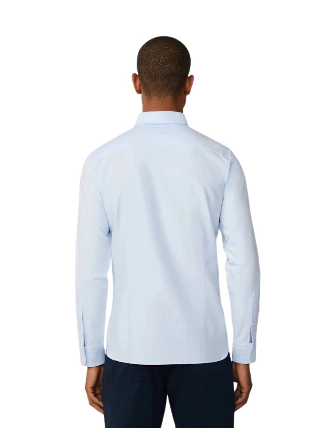 Hackett Camisa Oxford Lavada Azul cielo