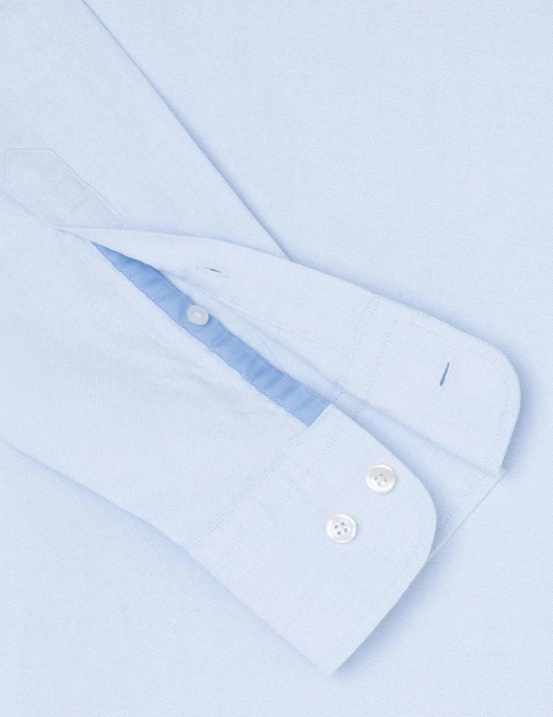 Hackett Camisa Oxford Lavada Azul cielo