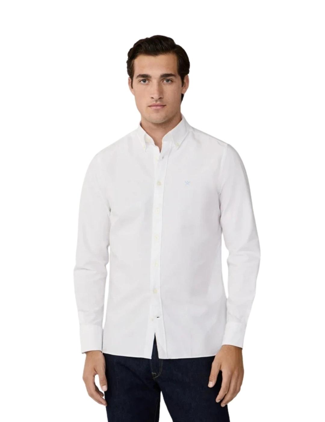 Hackett Camisa Oxford Lavada Azul cielo