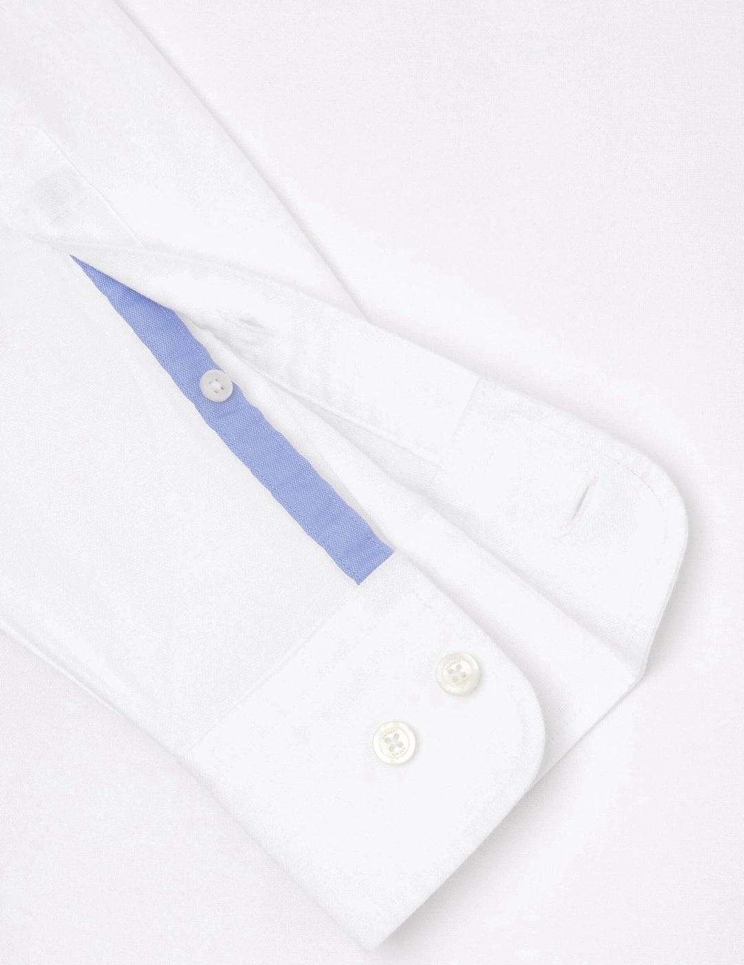 Hackett Camisa Oxford Lavada Blanca