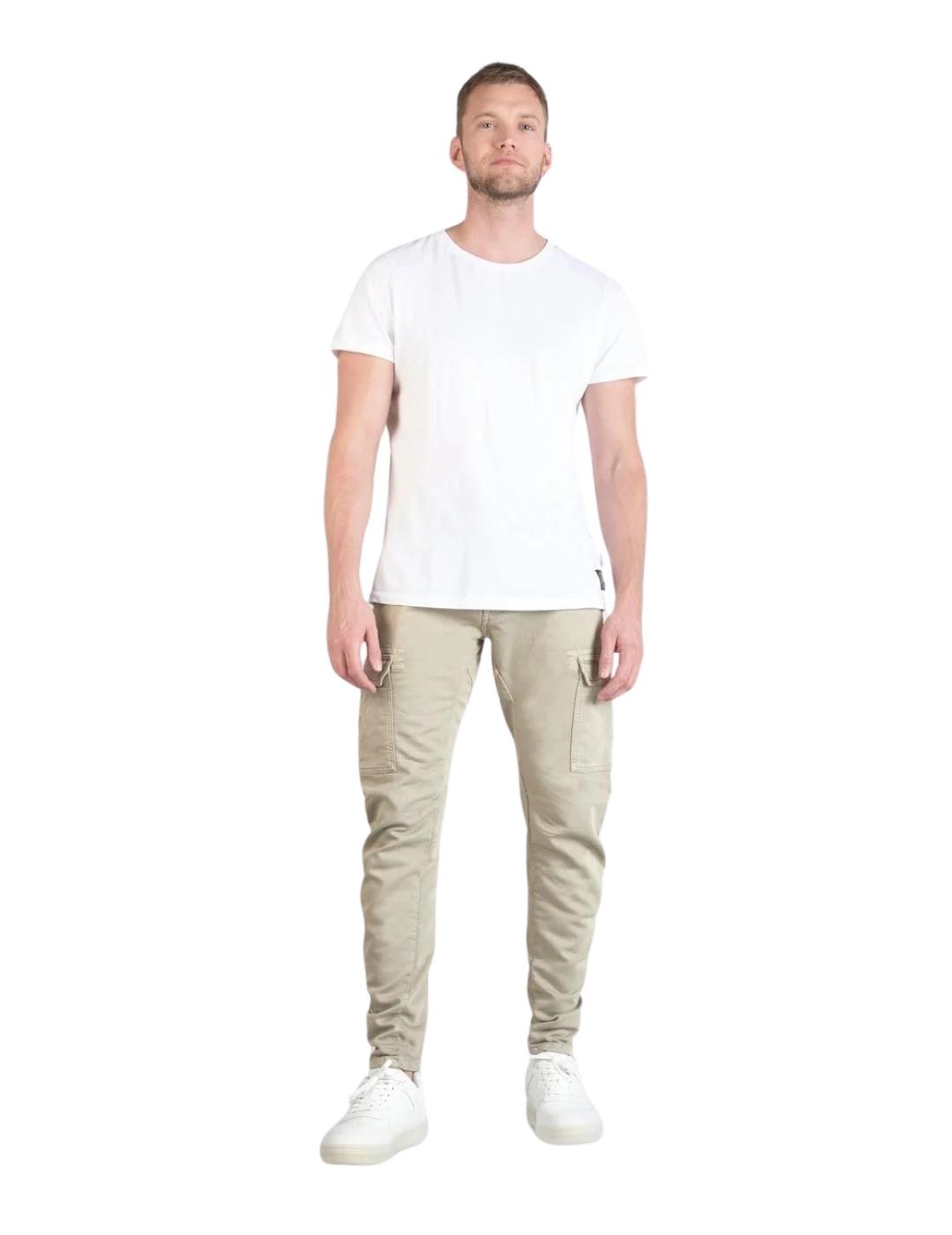 Le Temps Des Cerises Pantalón Jogg cargo Beige