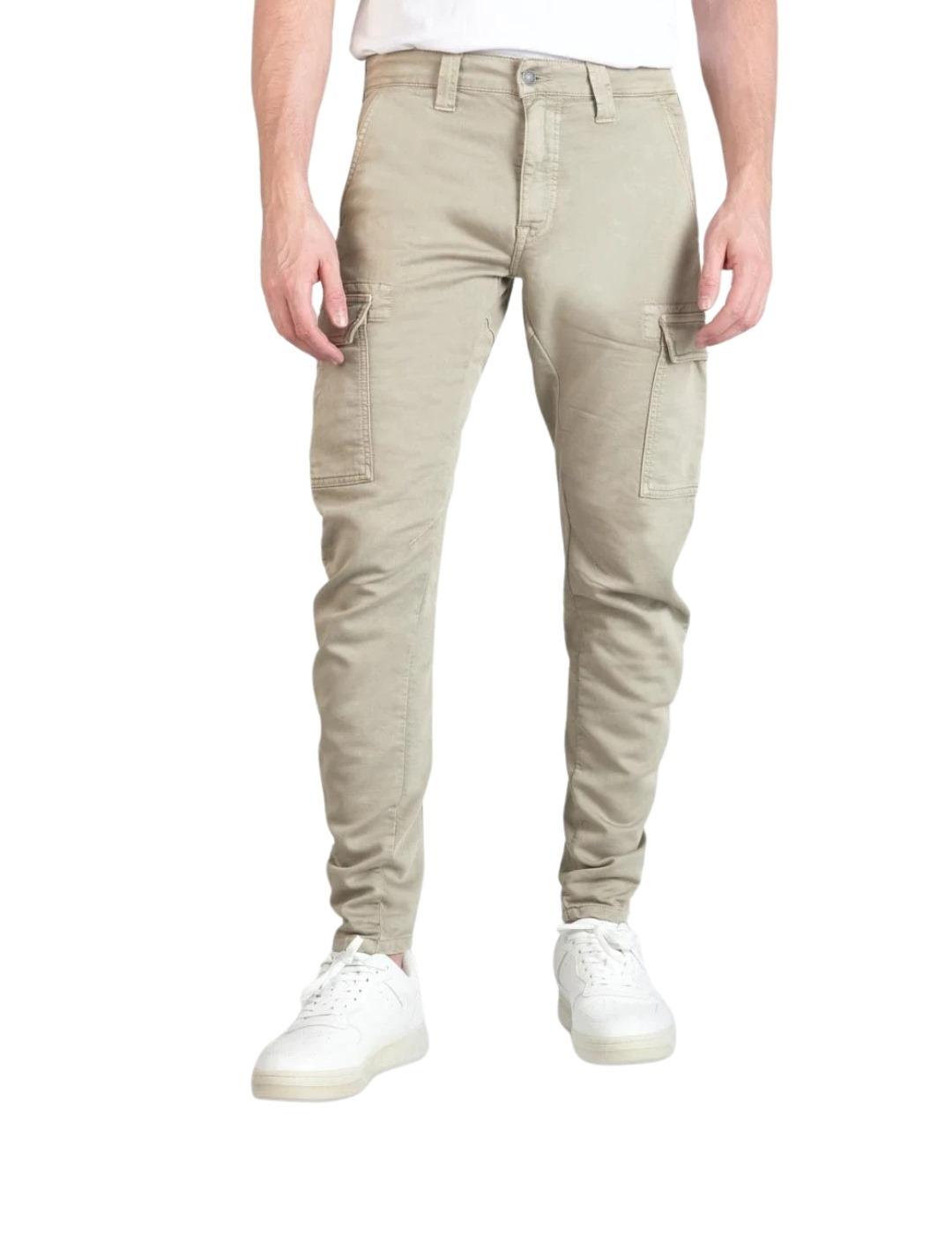 Le Temps Des Cerises Pantalón Jogg cargo Beige