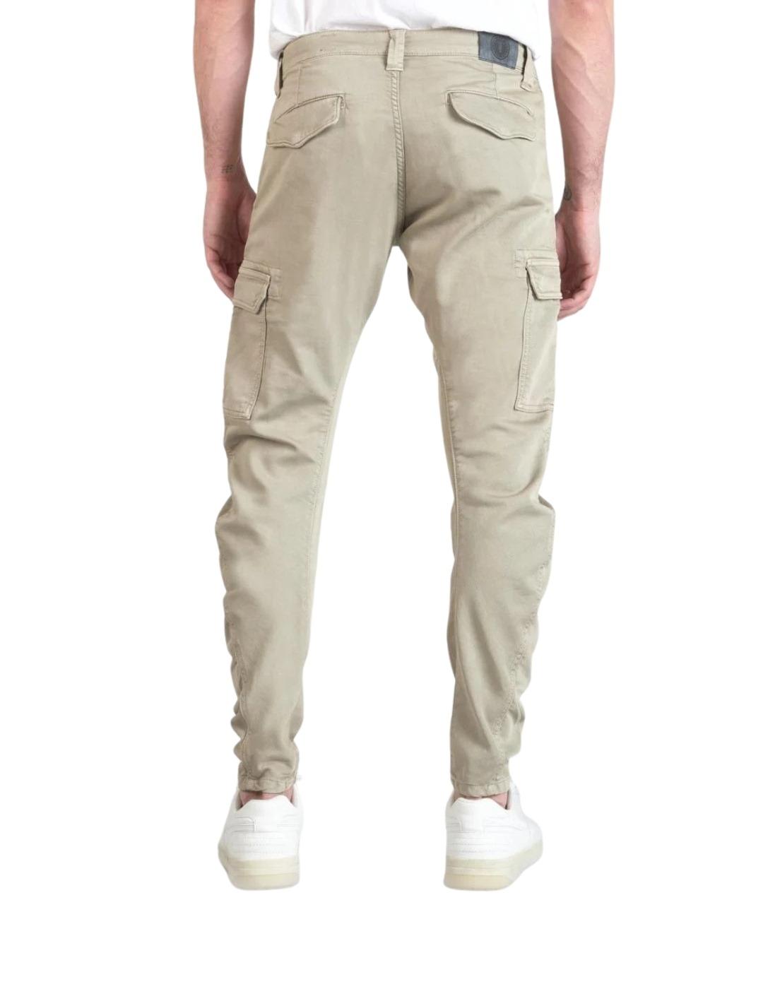 Le Temps Des Cerises Pantalón Jogg cargo Beige