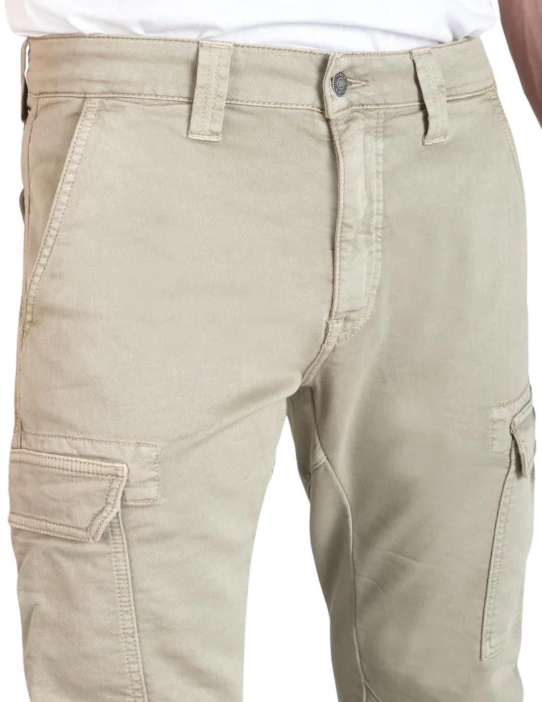 Le Temps Des Cerises Pantalón Jogg cargo Beige