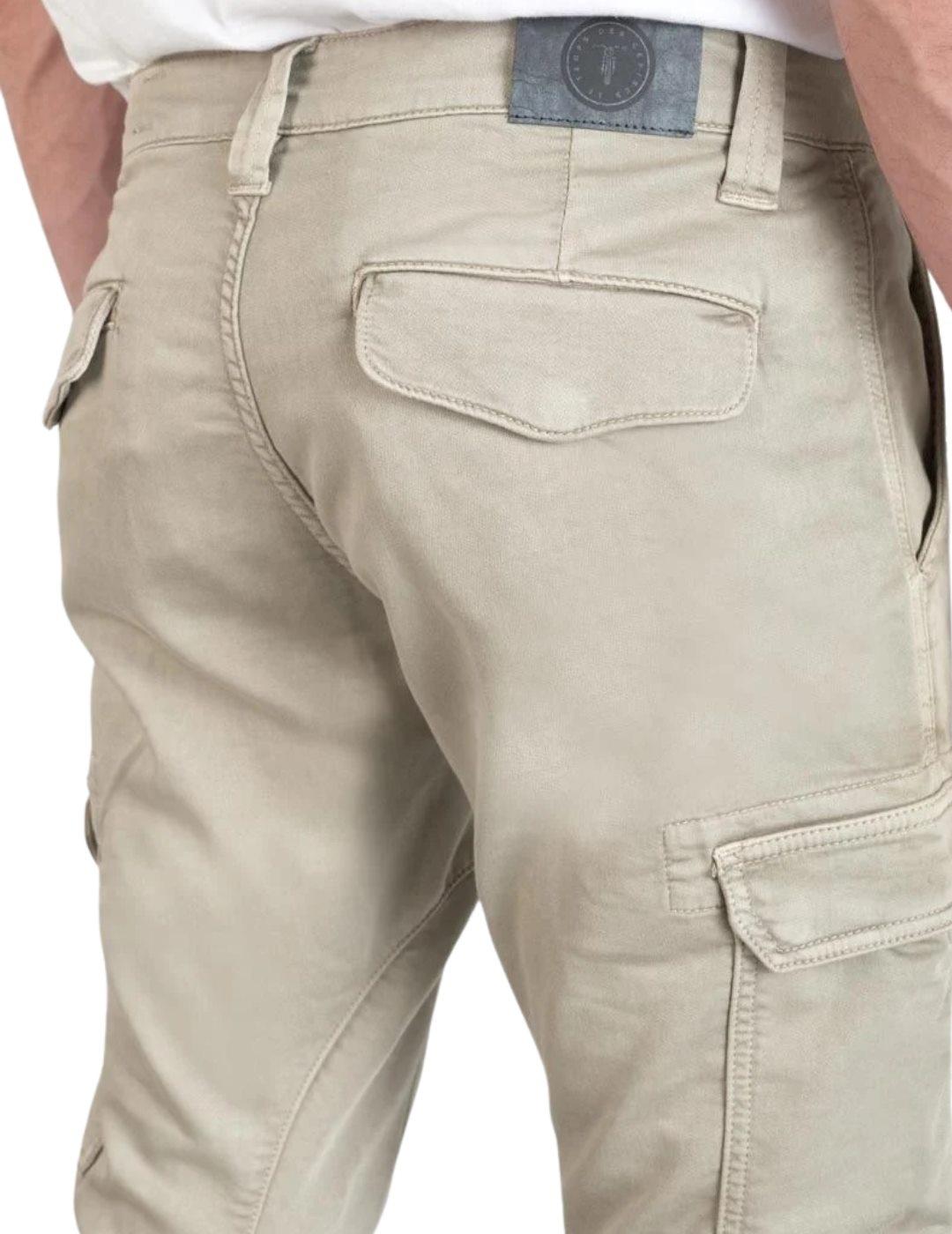 Le Temps Des Cerises Pantalón Jogg cargo Beige