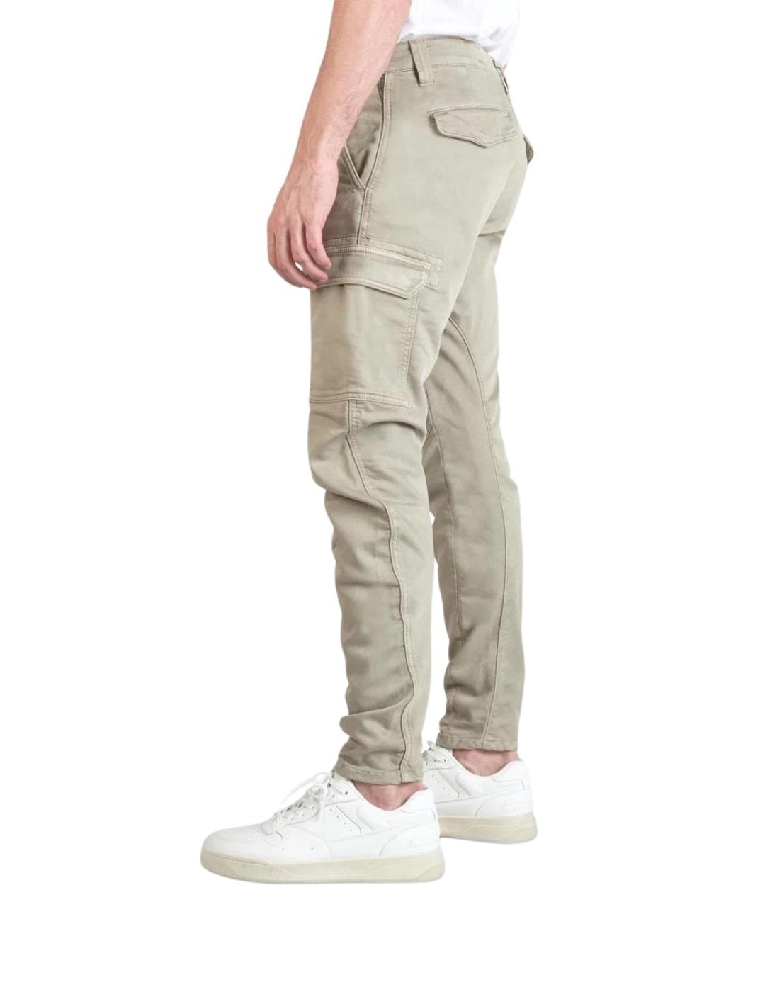 Le Temps Des Cerises Pantalón Jogg cargo Beige