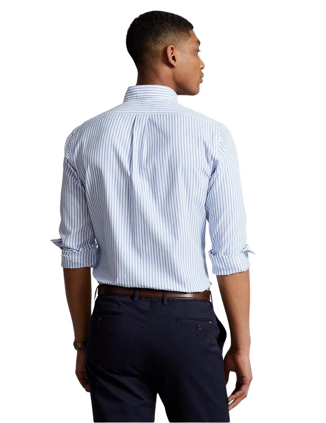 Ralph Lauren Camisa rayas azul y blanco