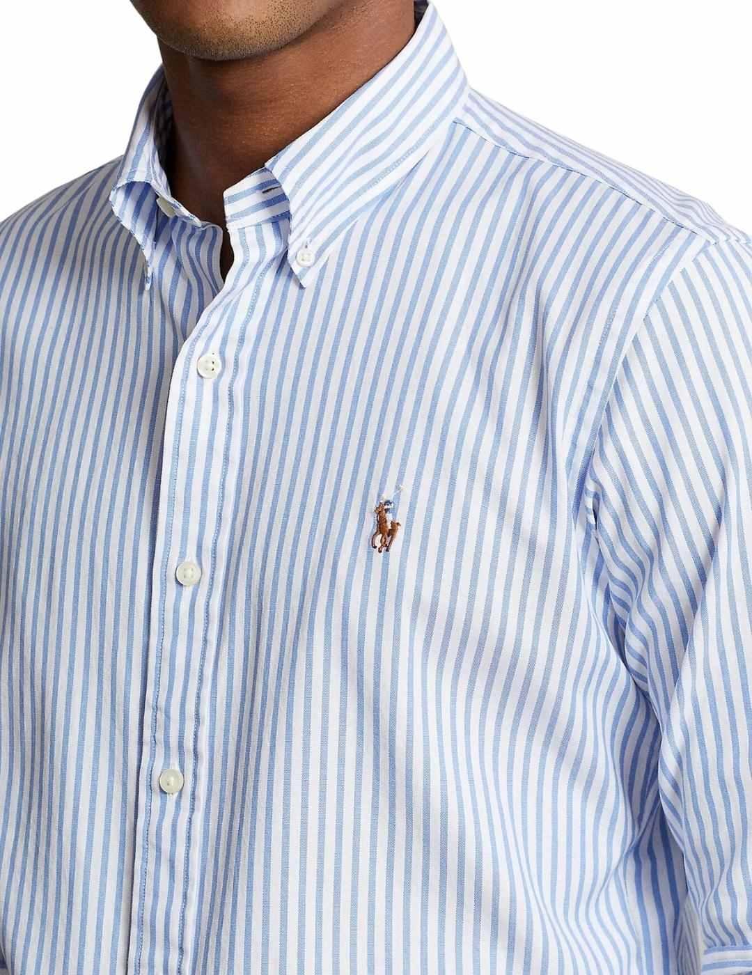 Ralph Lauren Camisa rayas azul y blanco