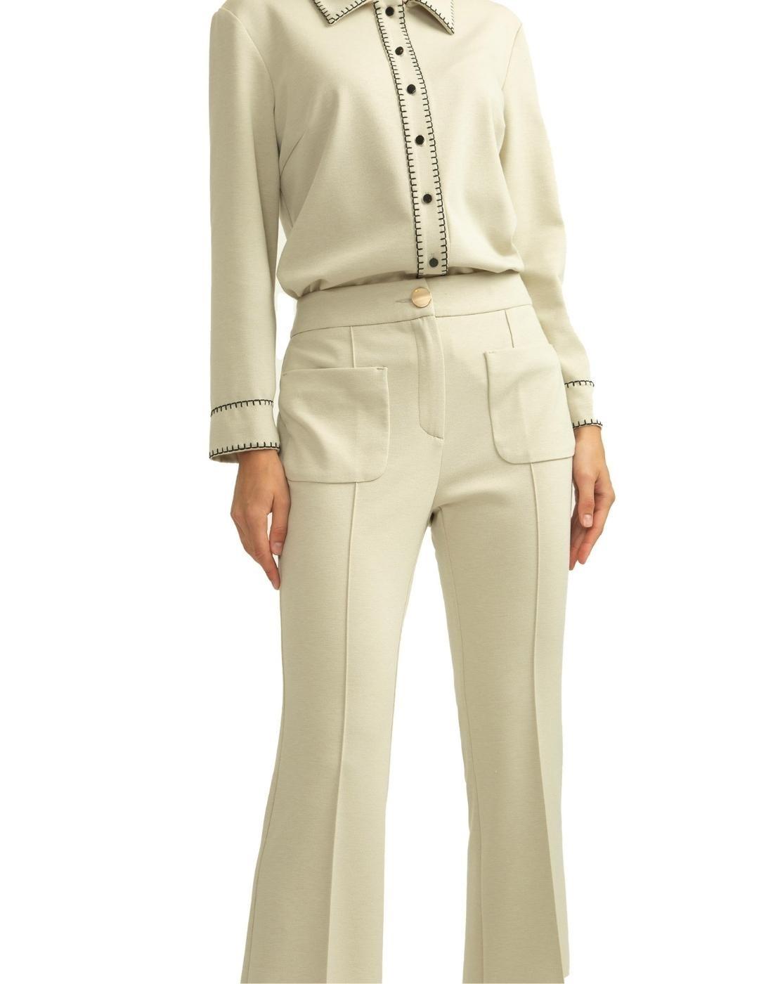 Alba Conde Pantalon Piedra