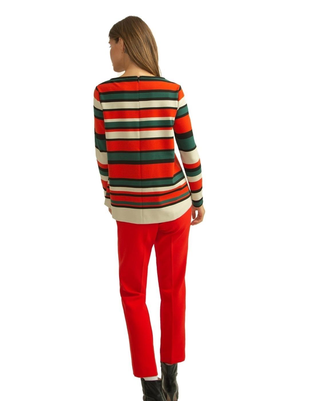 Alba Conde Pantalon Rojo