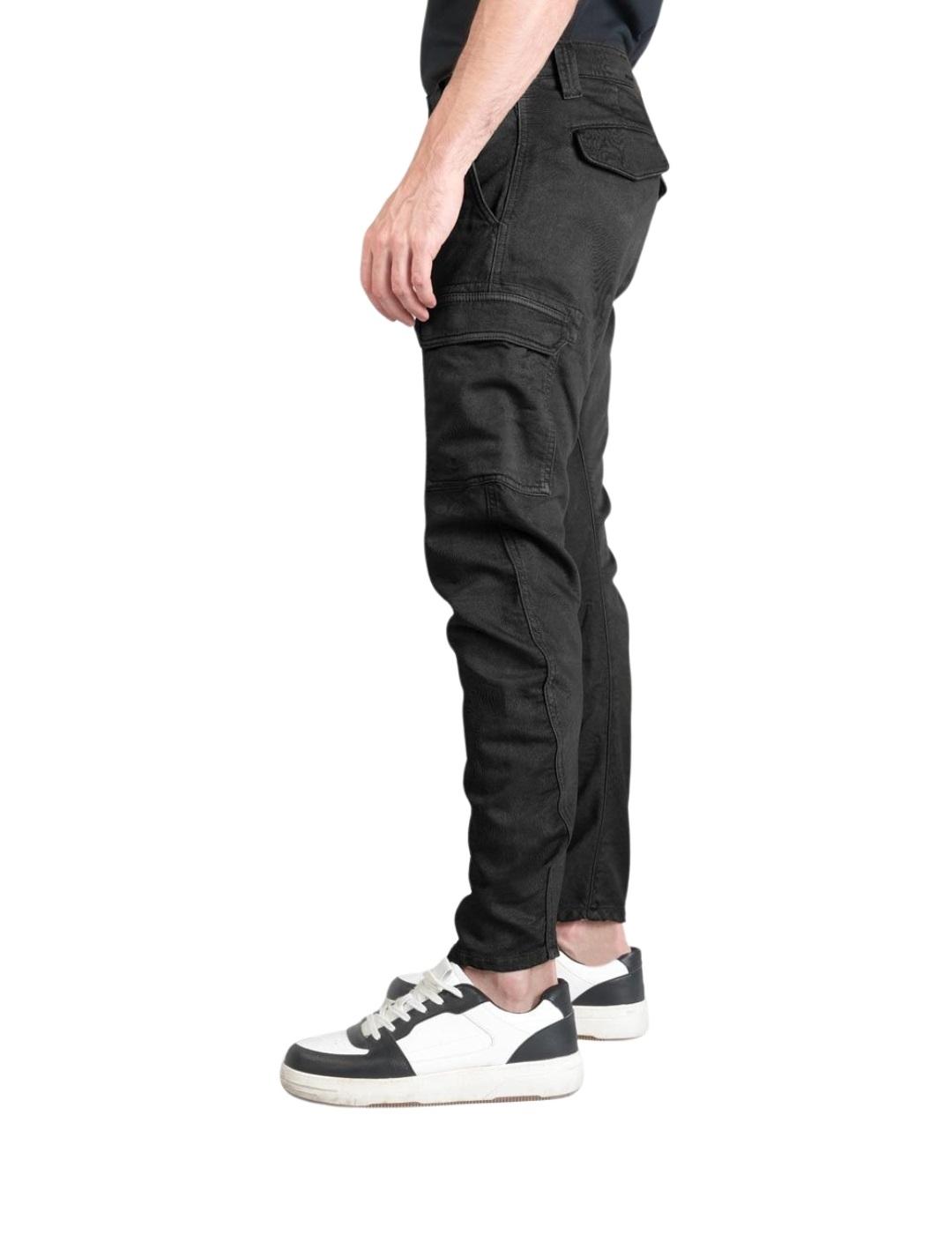 Le Temps Des Cerises Pantalón Jogg cargo Negro