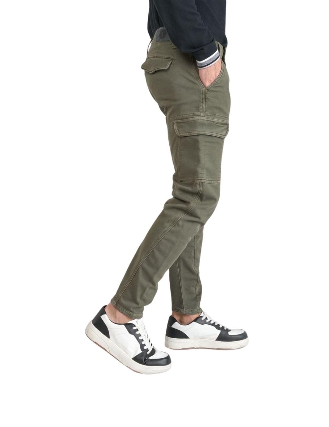 Le Temps Des Cerises Pantalón Jogg cargo Verde