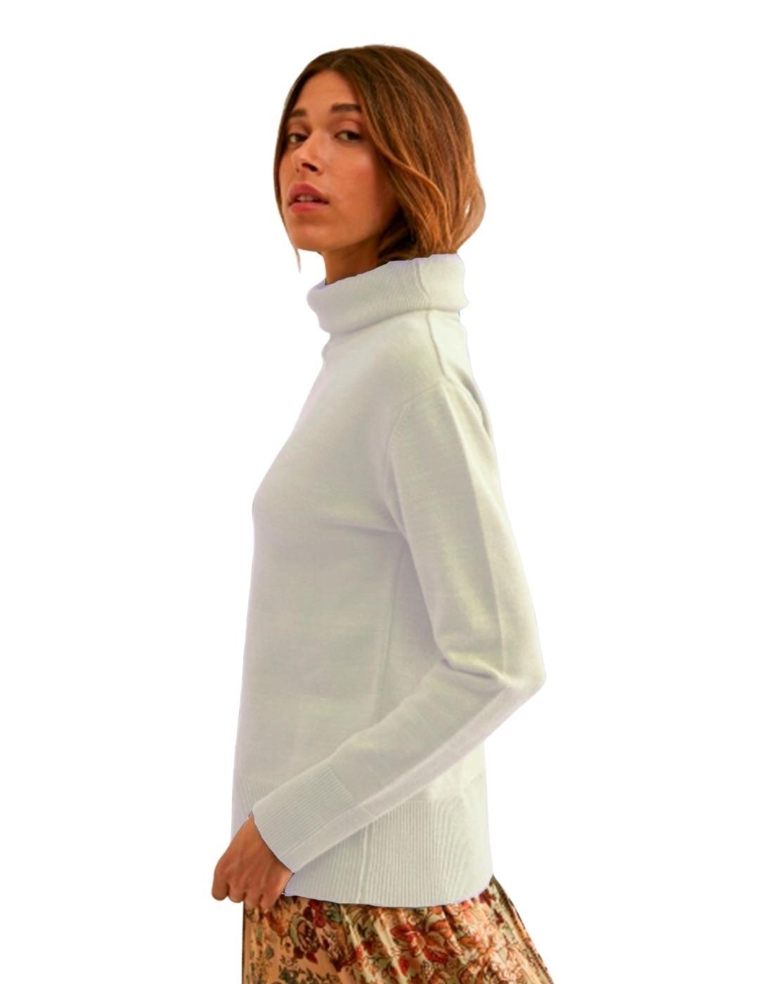 Guitare Jersey De Manga Larga Y Cuello Cisne. Crud