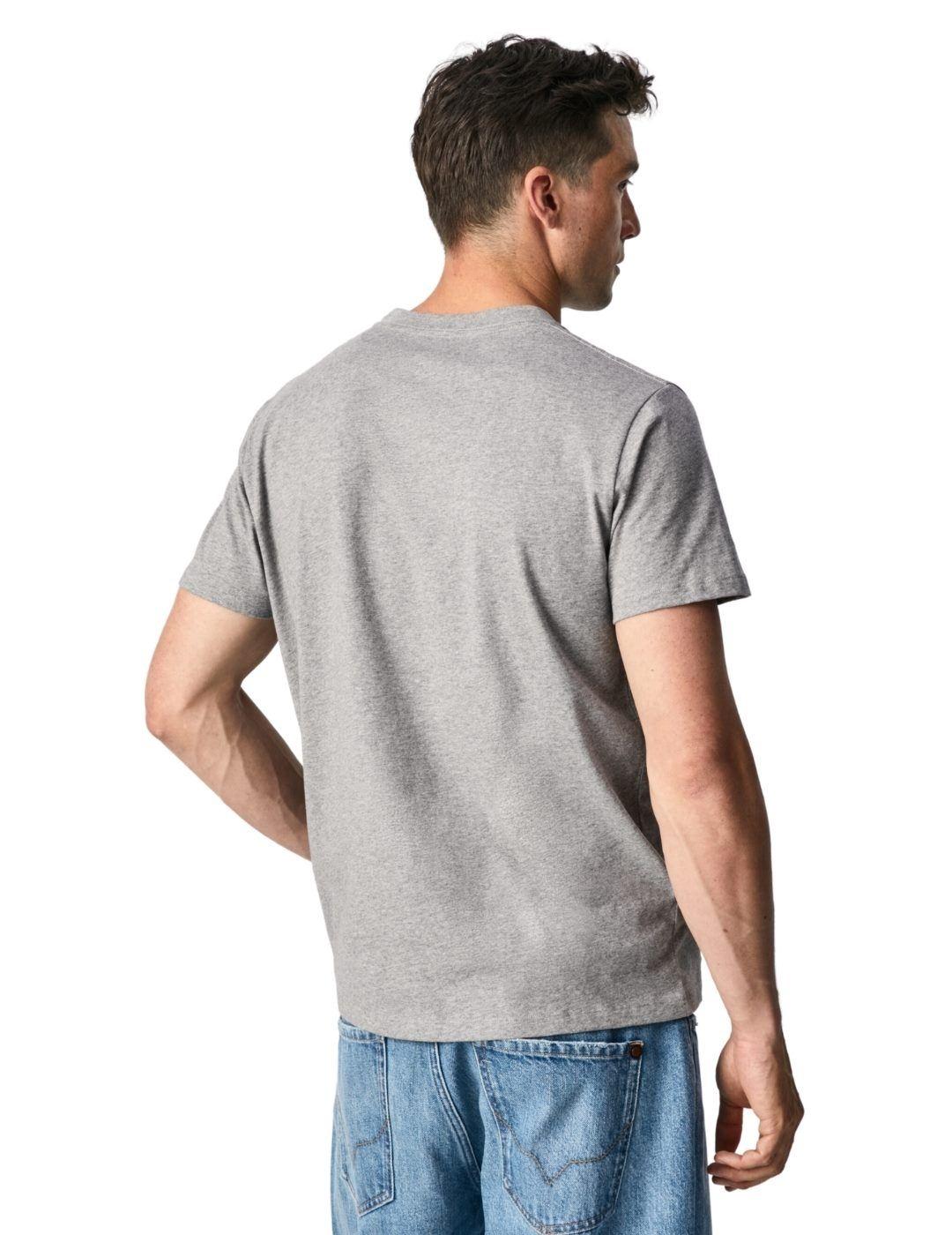 Camiseta Pepe Jeans Wells Gris Para Hombre