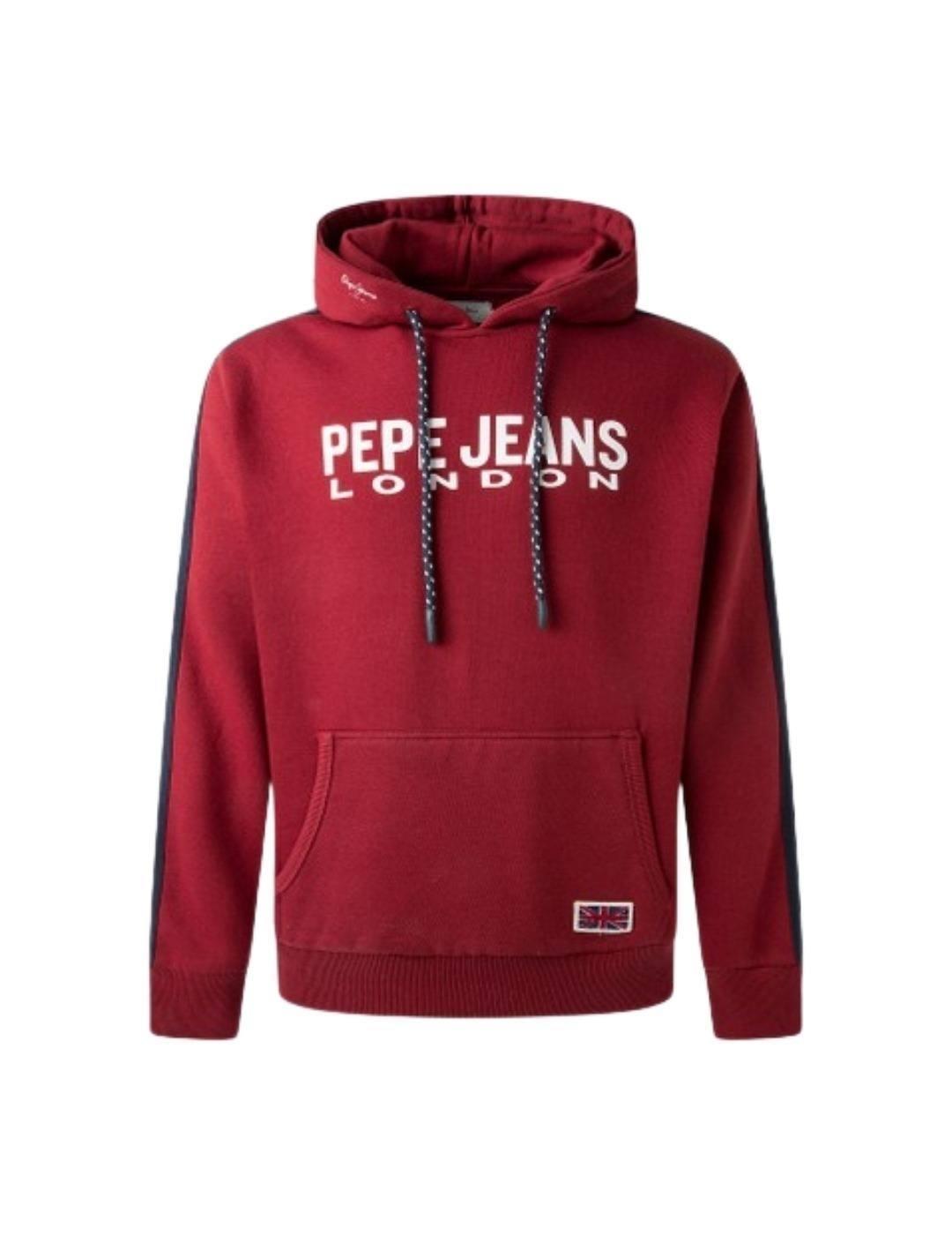 Sudadera Pepe Jeans Andre Granate Para Hombre