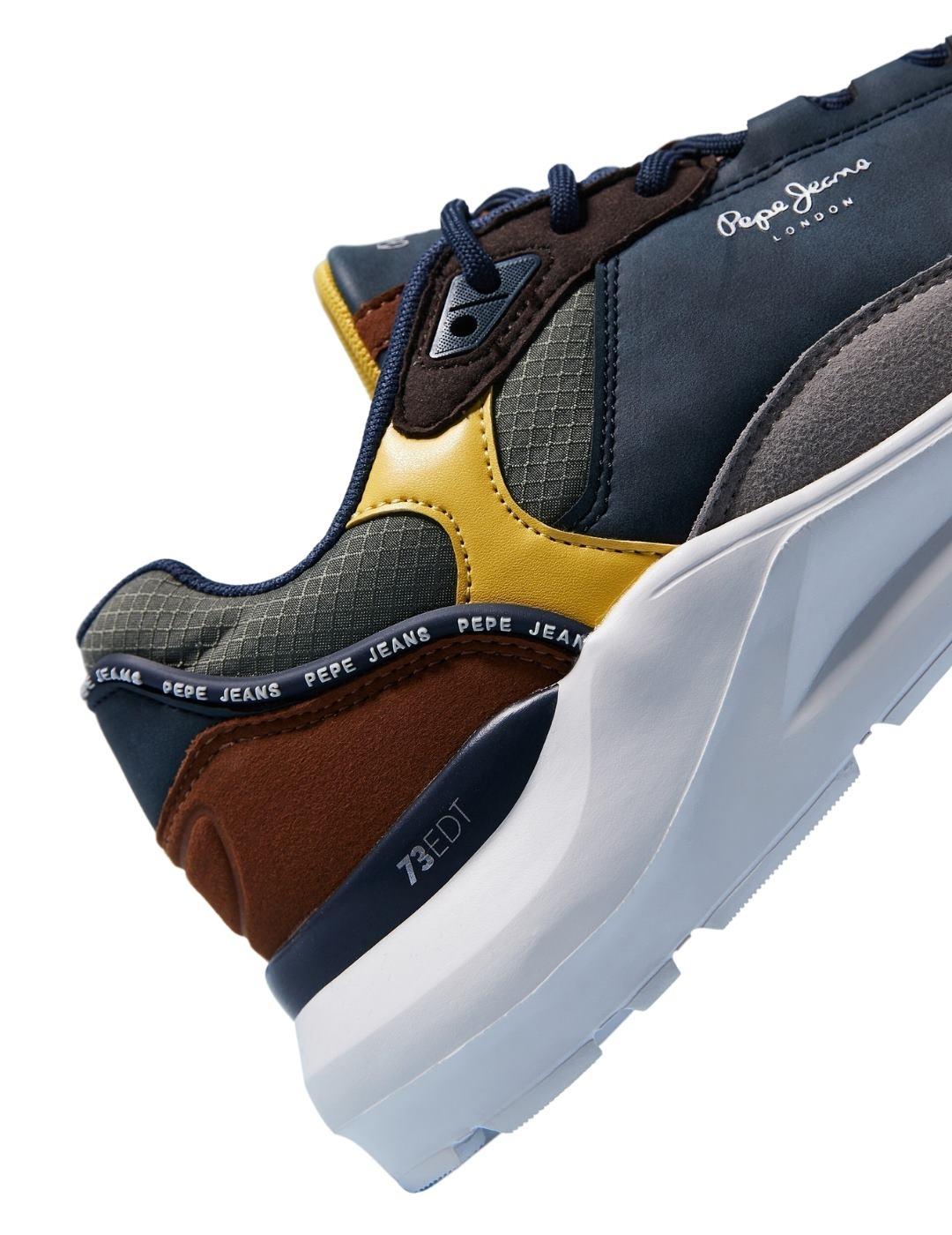 Deportivas Pepe Jeans Brooks Marino Para Hombre