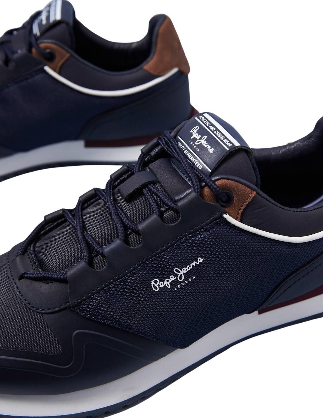 Sneaker Pepe Jeans Tour Marino Para Hombre