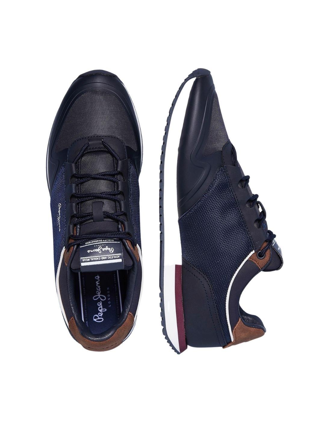 Sneaker Pepe Jeans Tour Marino Para Hombre