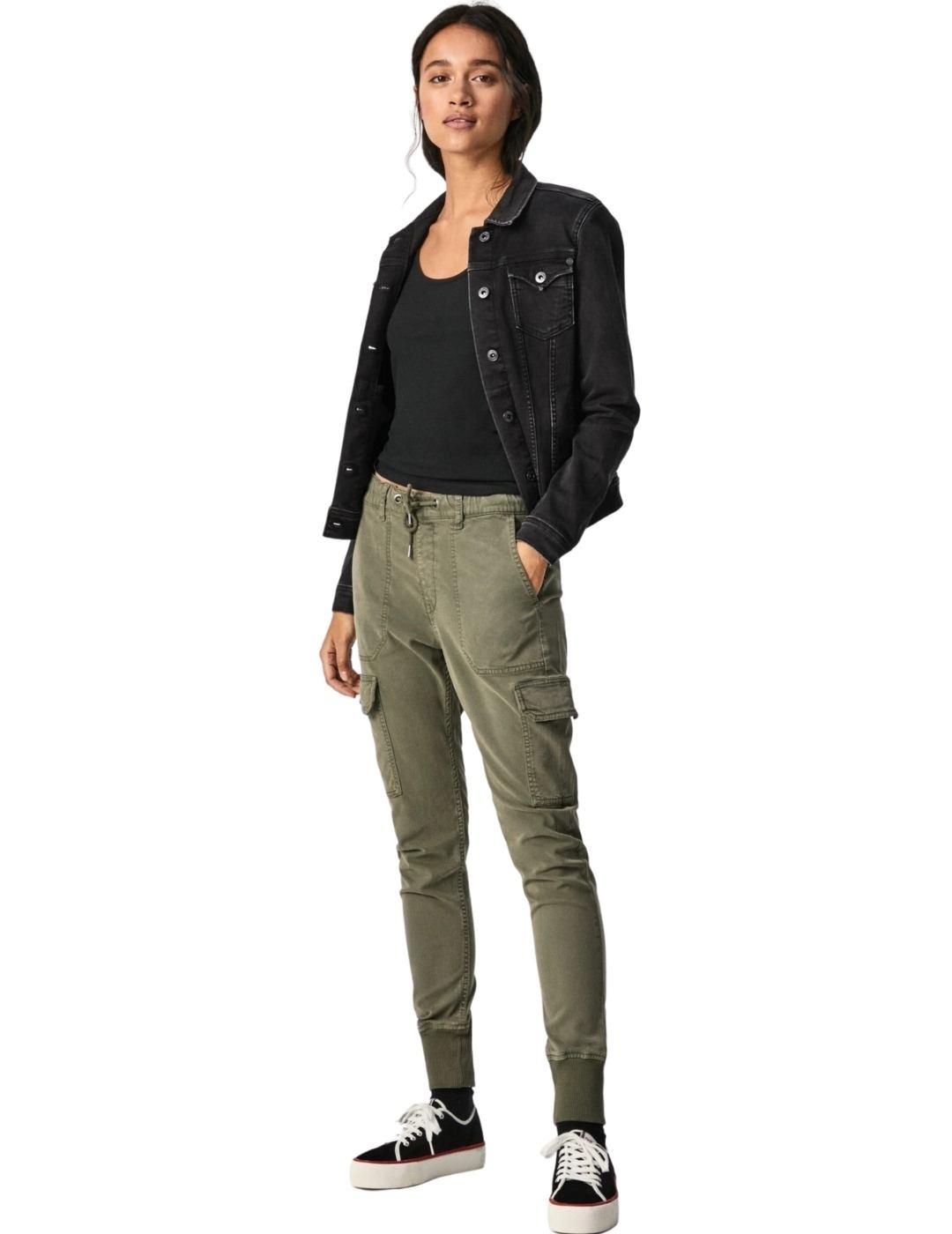 Pantalones Pepe Jeans New Crusade Verdes Para Mujer