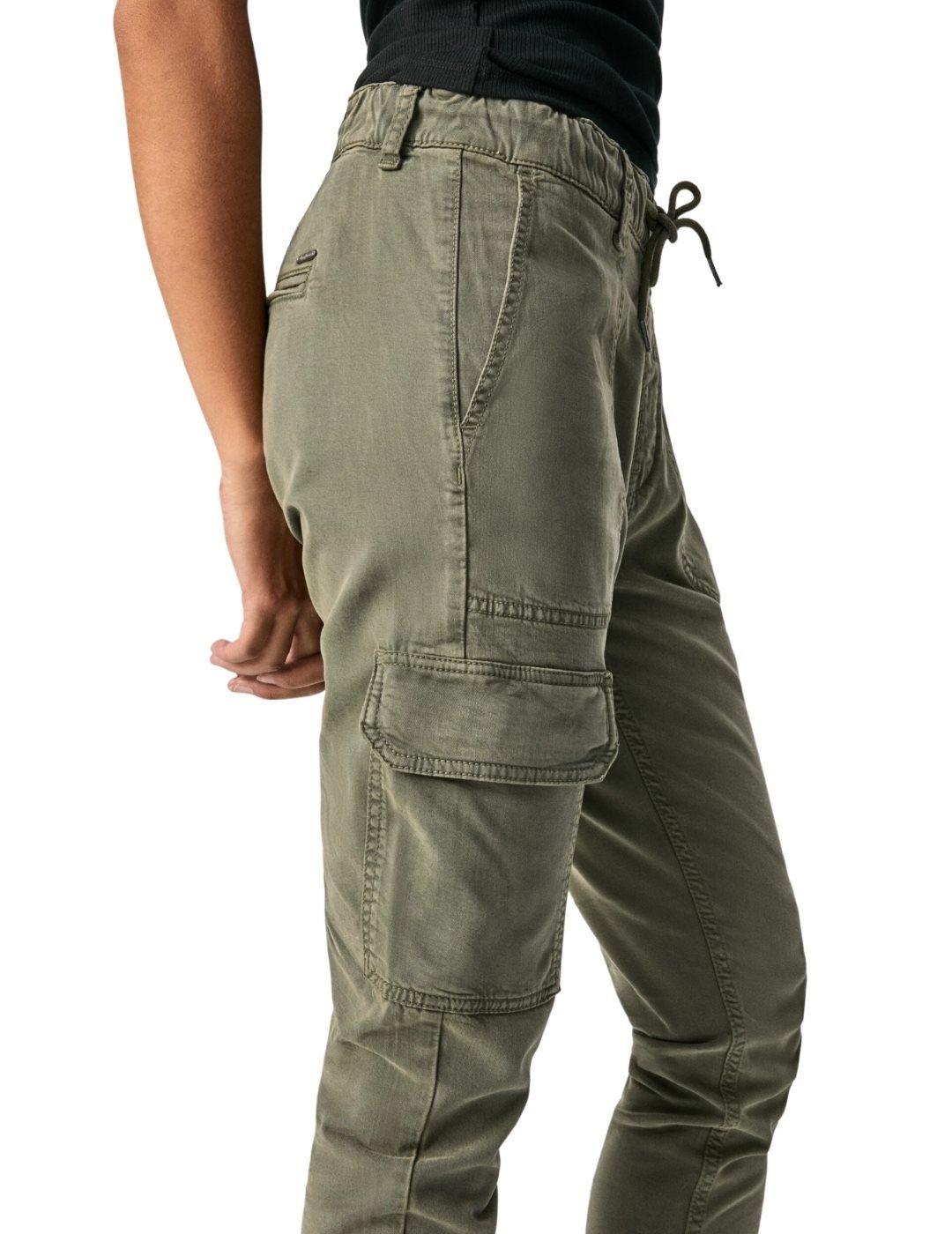 Pantalones Pepe Jeans New Crusade Verdes Para Mujer