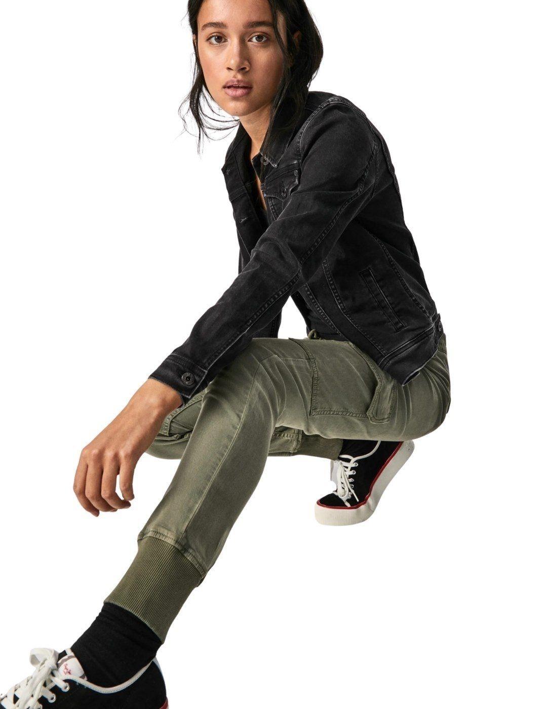 Pantalones Pepe Jeans New Crusade Verdes Para Mujer