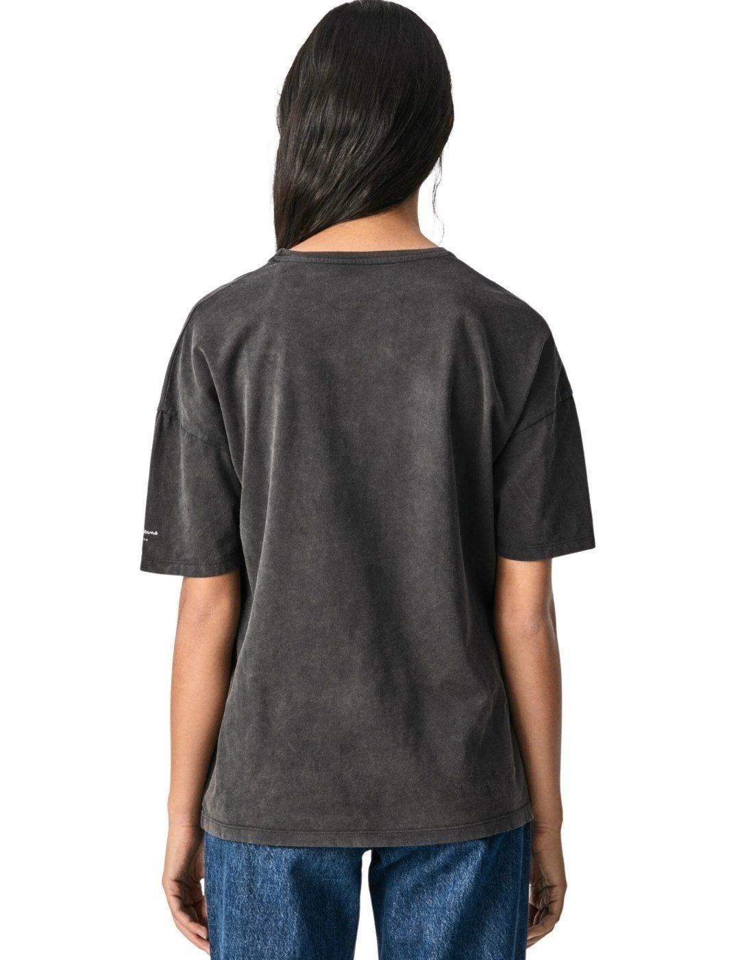 Camiseta Pepe Jeans Dharma Negra Para Mujer