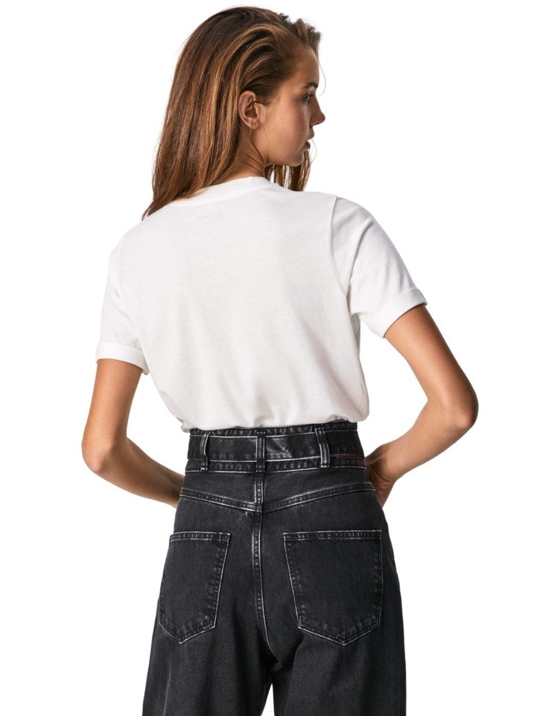 Camiseta Pepe Jeans Lips Blanca Para Mujer