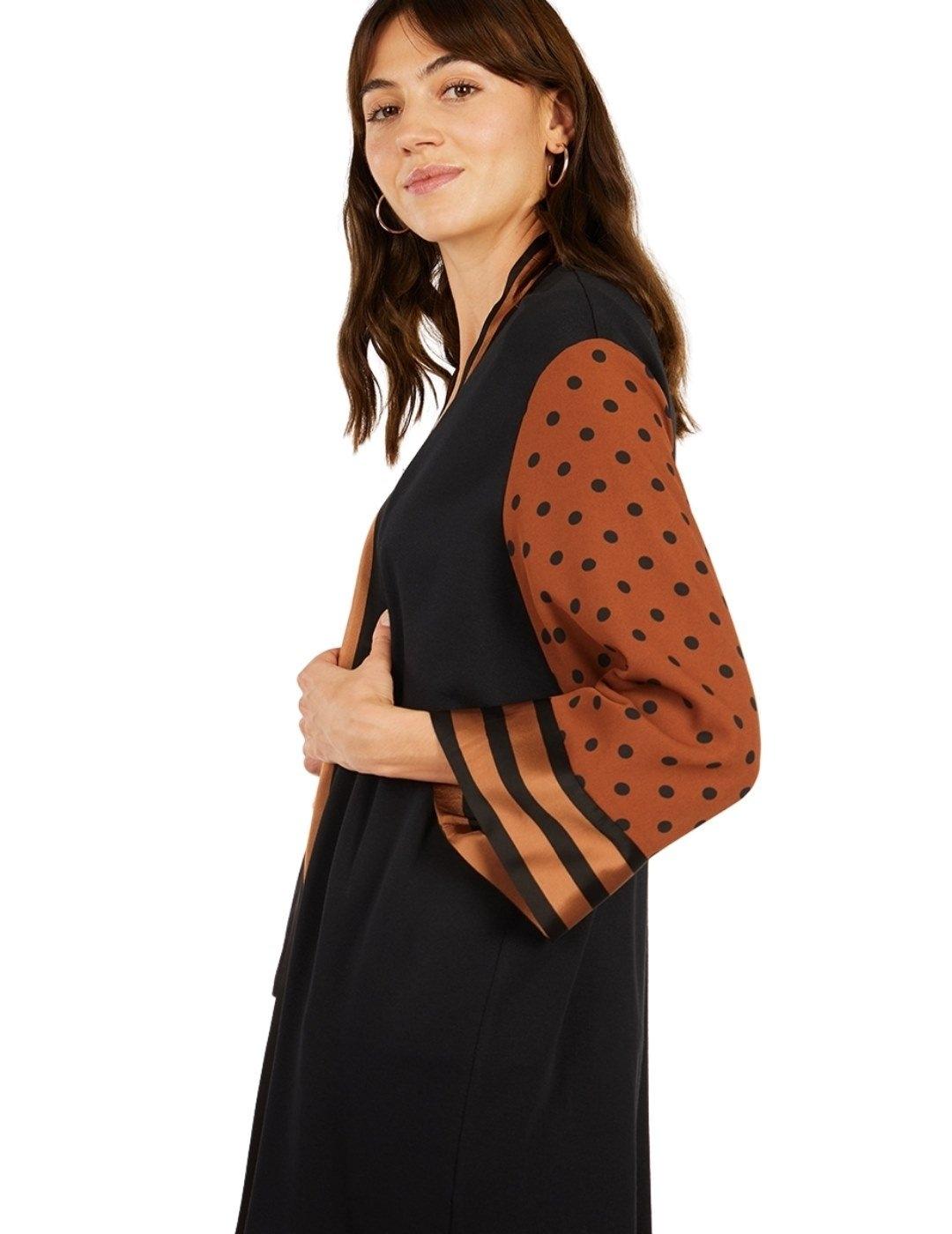 Kimono Anna Mora Bicolor Para Mujer