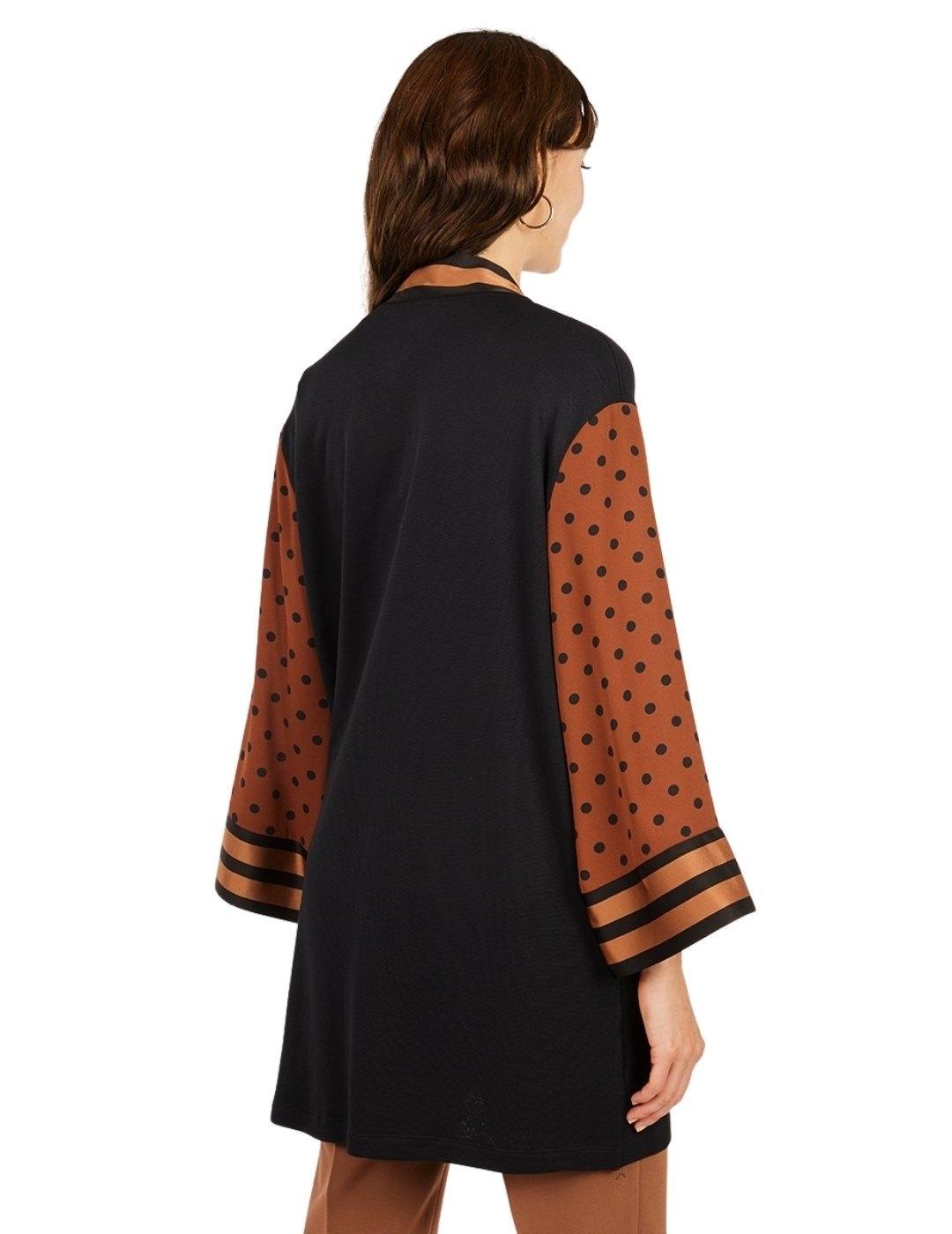 Kimono Anna Mora Bicolor Para Mujer