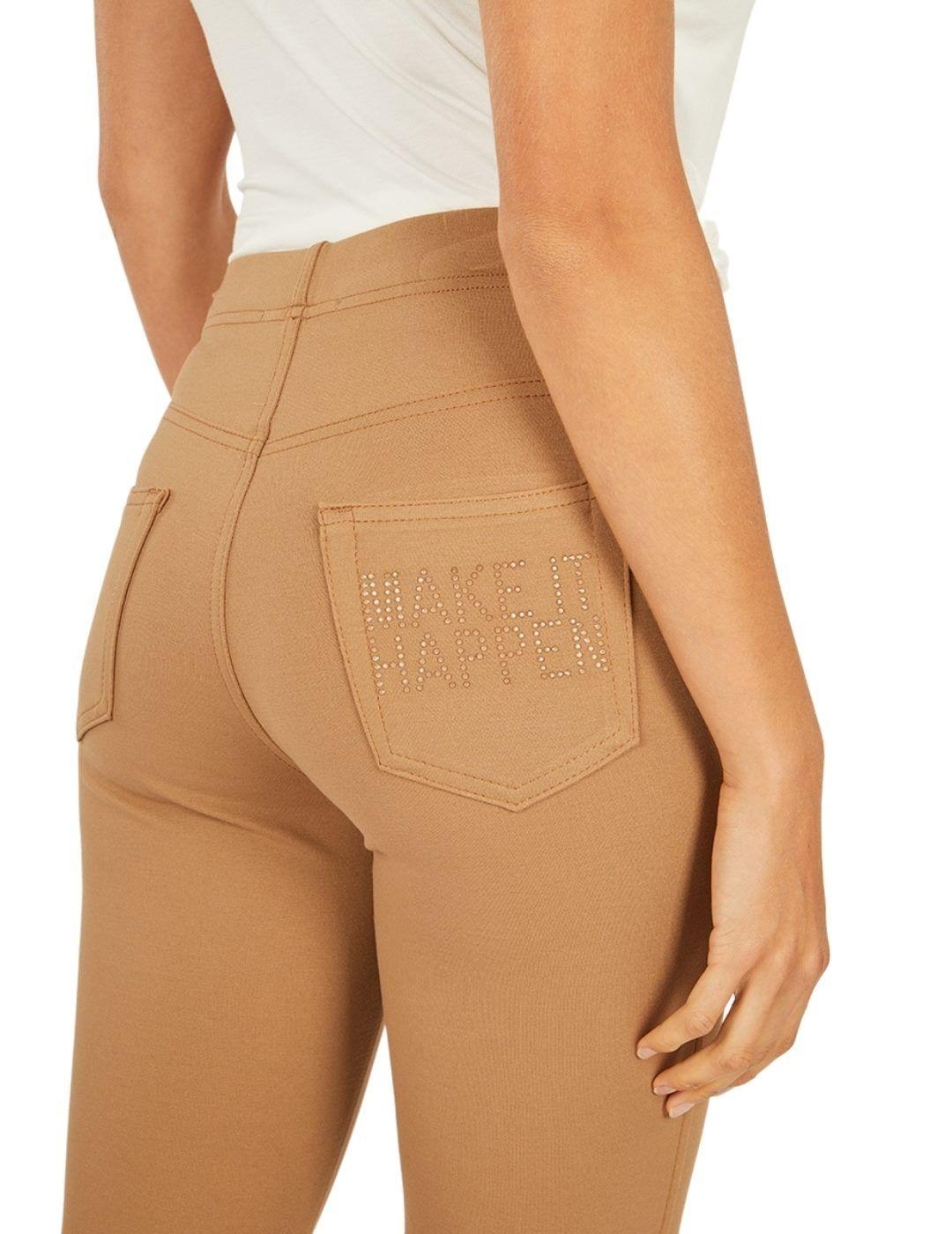 Pantalón Anna Mora Básico Camel Para Mujer